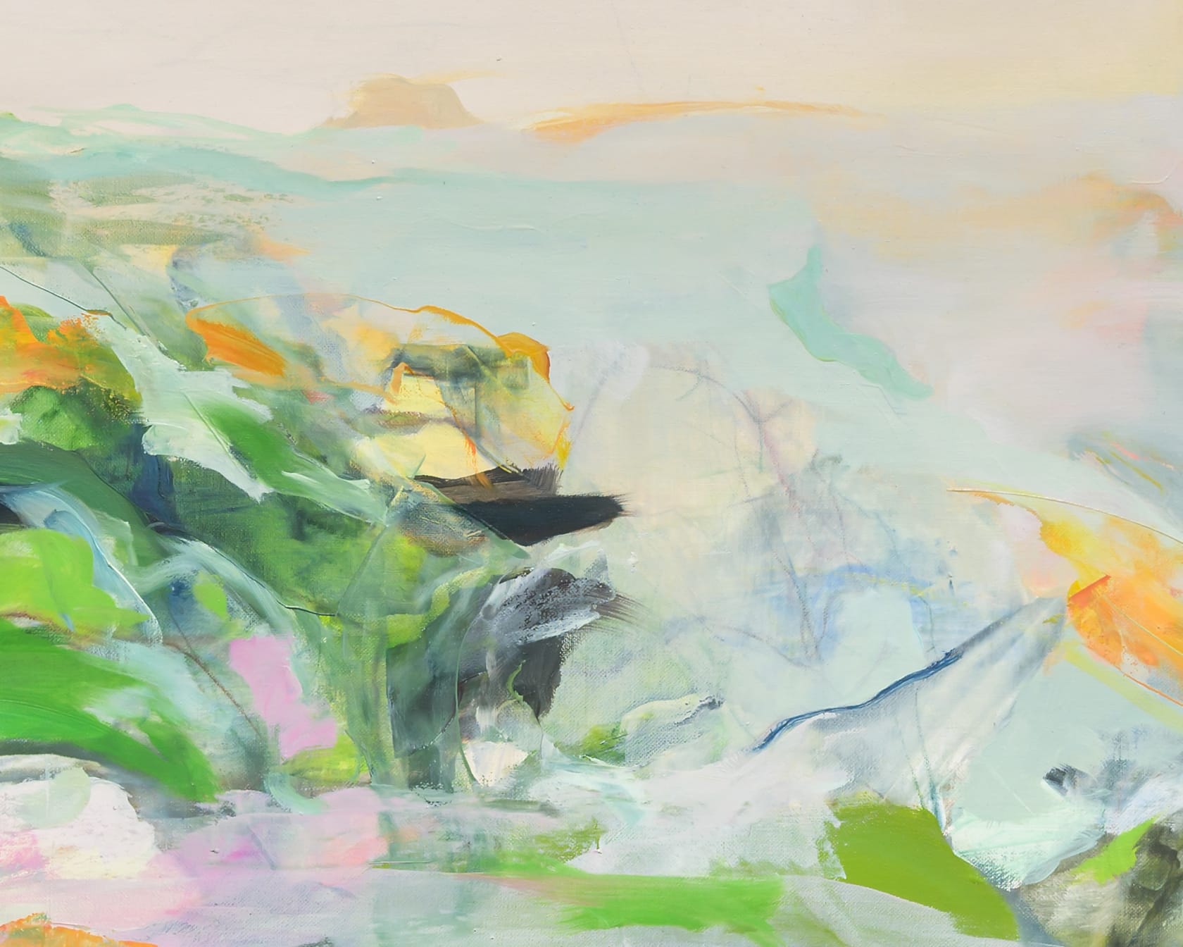 Hollis Heichemer ebb and flow, 2024 Oil on linen, 20 x 24 in. (50.8 x 61 cm)