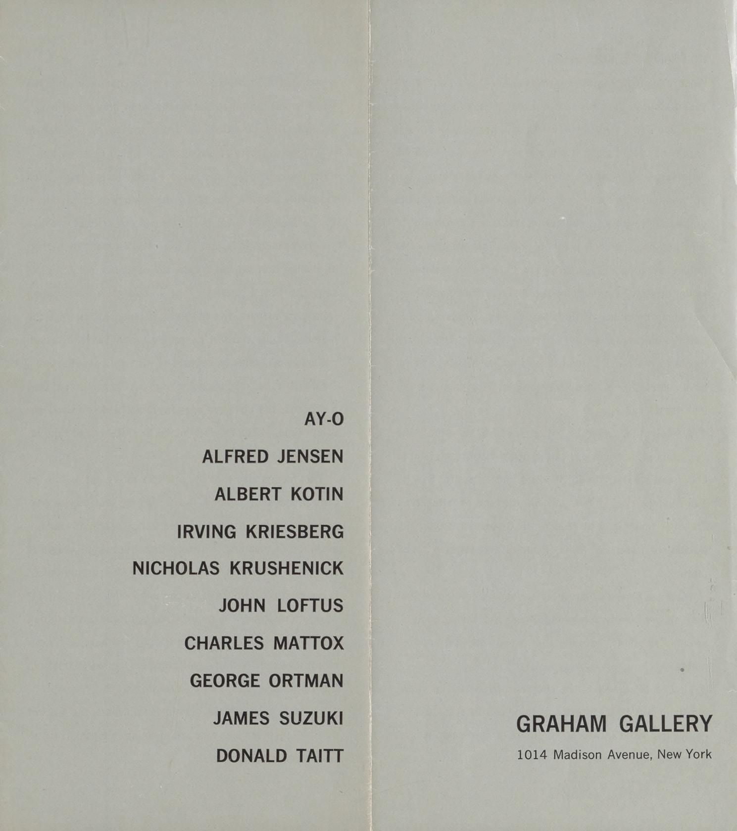 Albert Kotin, Untitled, 1961–62