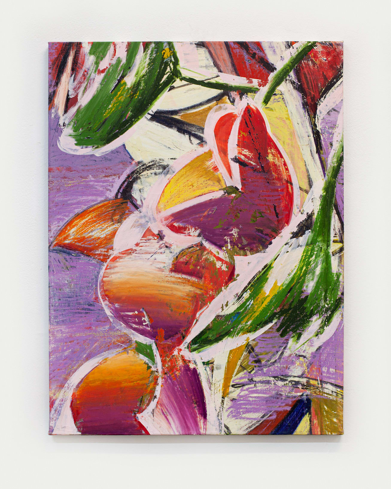 Alexandros Vasmoulakis Sunday Blessings (11), 2022 Crayon, oil, and acrylic on canvas , 45 x 33 in. (114.3 x 83.8...