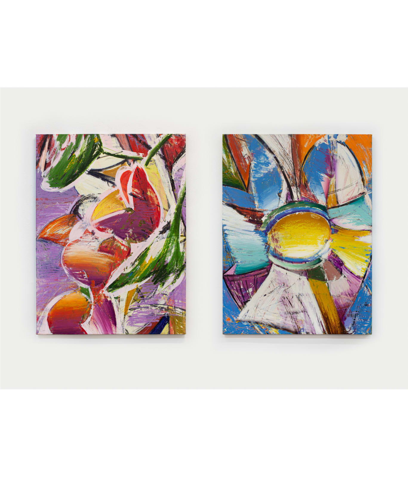 Alexandros Vasmoulakis Sunday Blessings (11), 2022 Crayon, oil, and acrylic on canvas , 45 x 33 in. (114.3 x 83.8...