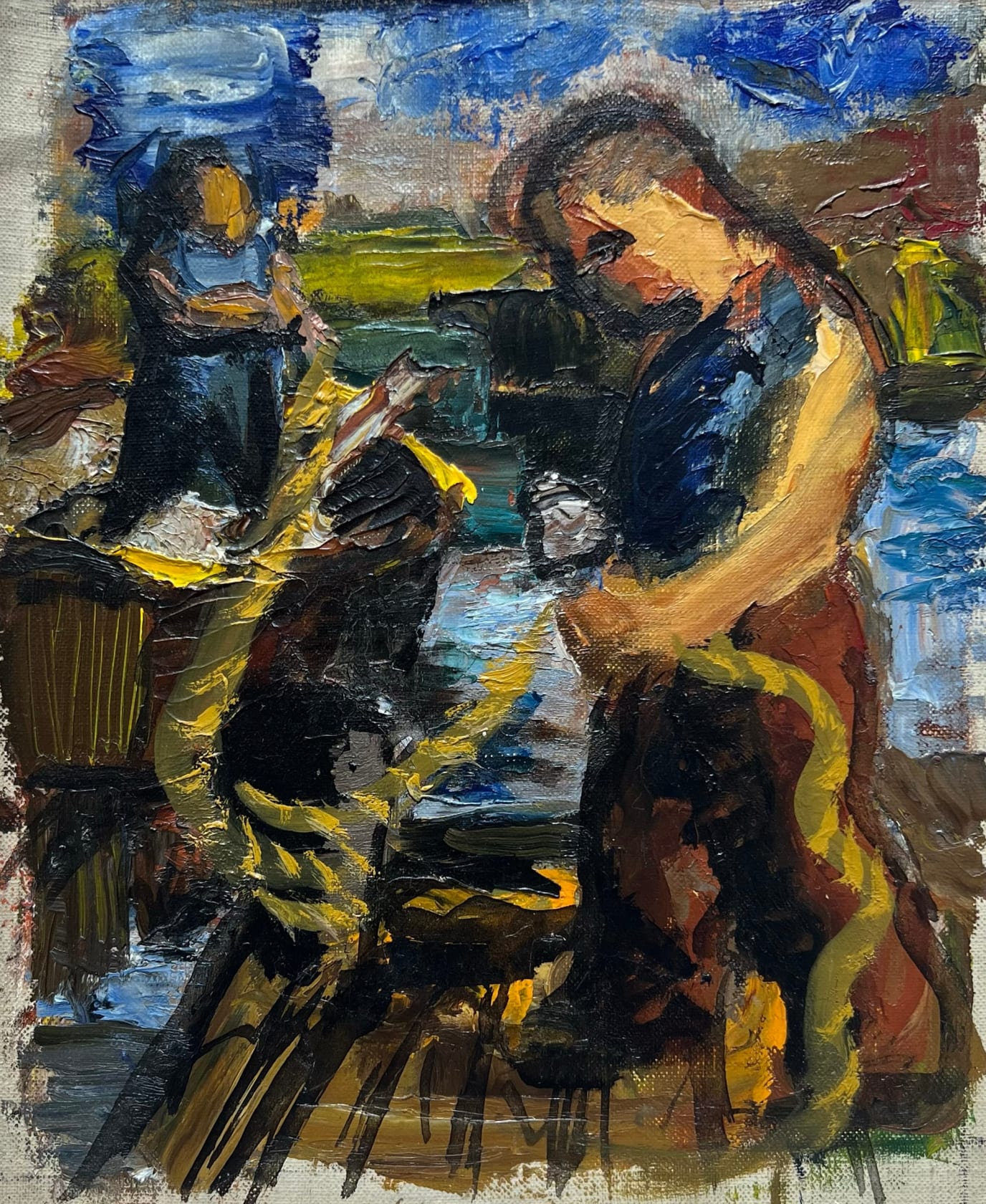 Albert Kotin Underwater, 1946 Oil on canvas, 11 x 9 in. (27.9 x 22.9 cm)