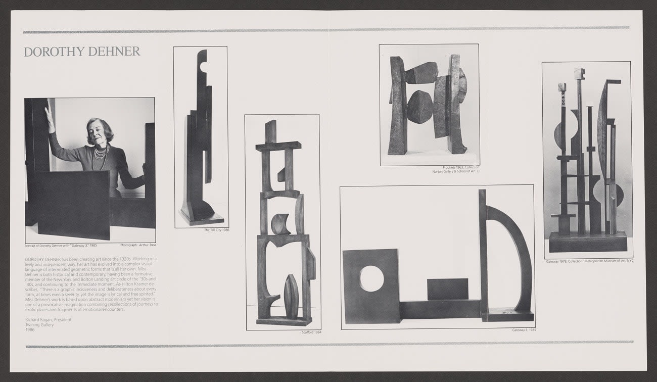 Dorothy Dehner The Tall City, 1986 Fabricated Steel, 104 3/4 x 27 3/4 x 24 1/4 in. (266.1 x 70.5...