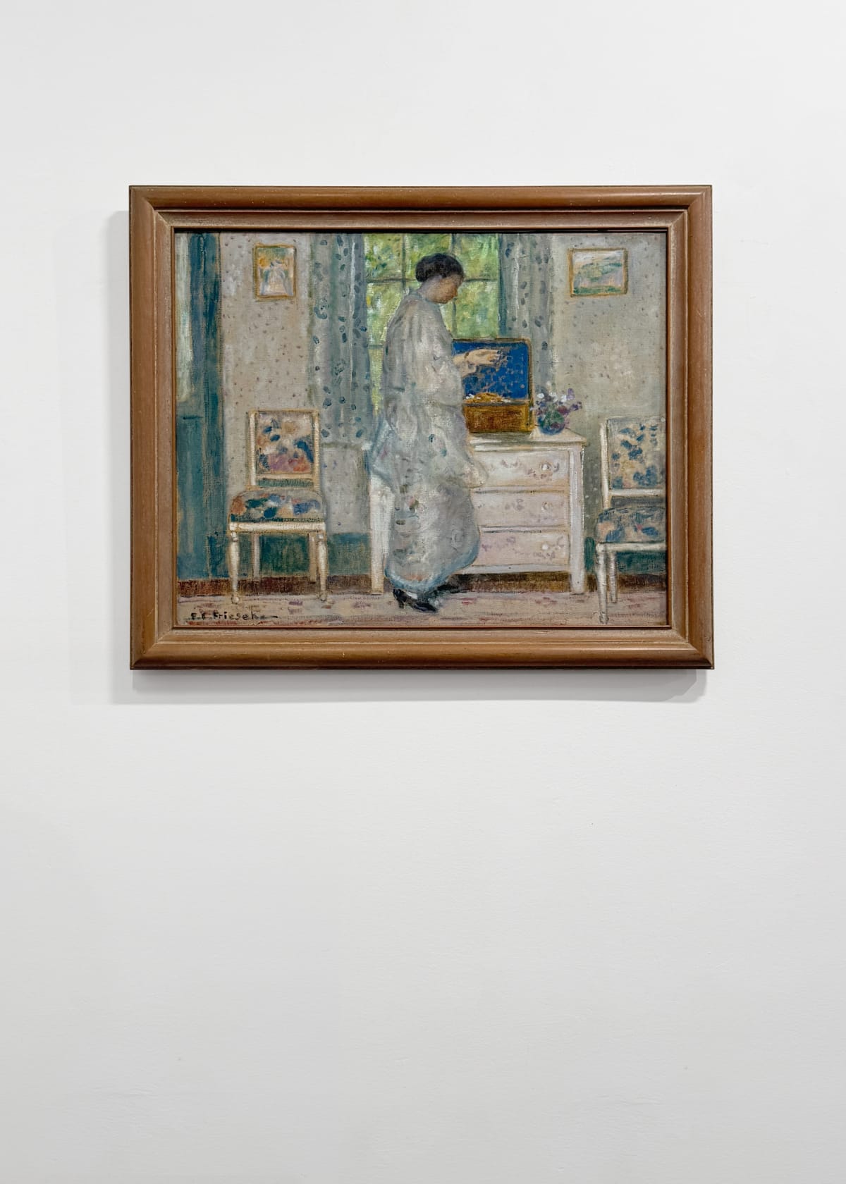 Frederick Carl Frieseke, Untitled ("Woman in Bedroom"), circa 1922
