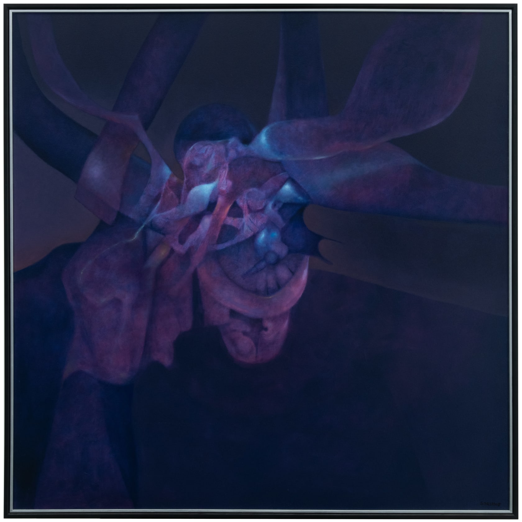 Rafael Soriano Mas allá del crepúsculo (Beyond Twilight), 1994 Oil on canvas, 50 x 50 in. (127 x 127 cm)