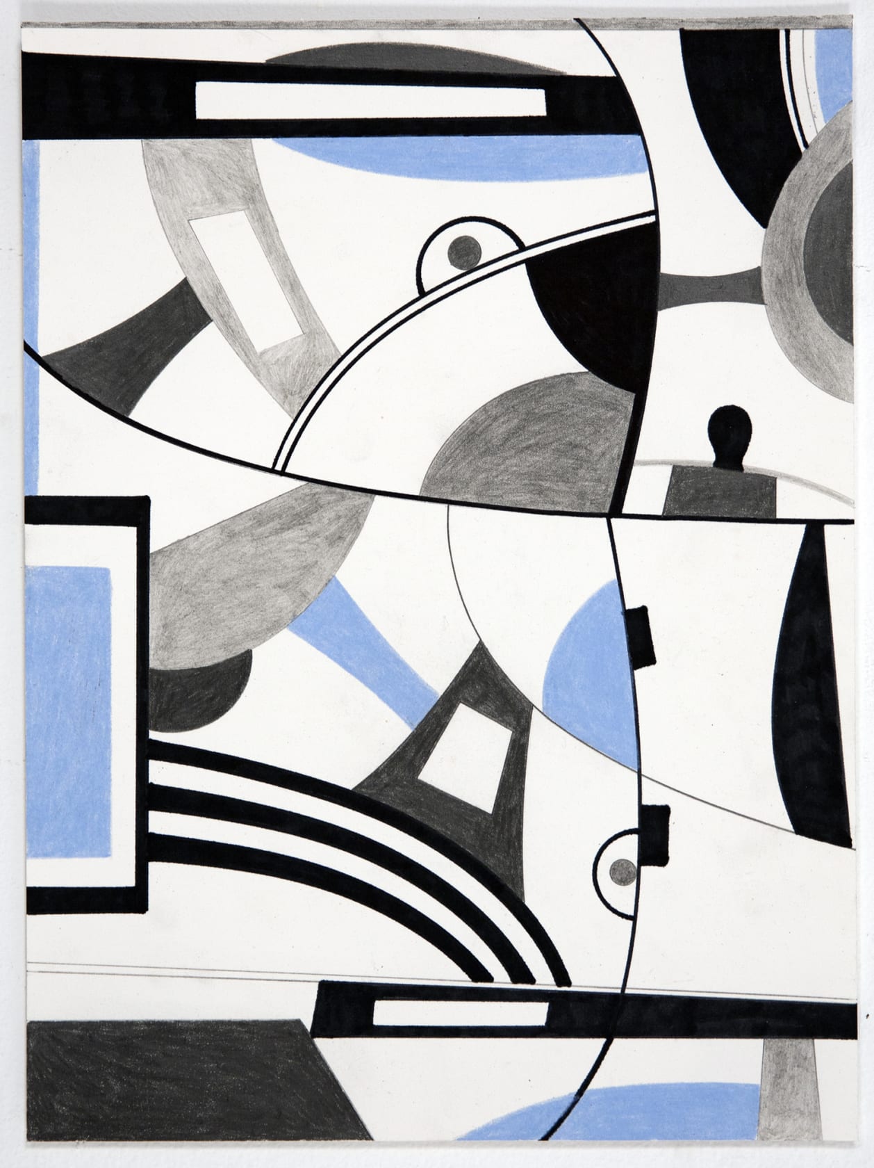 Gary Petersen Untitled 1.24.20, 2020 Ink, pencil, and colored pencil on paper, 12 x 9 inches (30.5 x 22.9 cm)