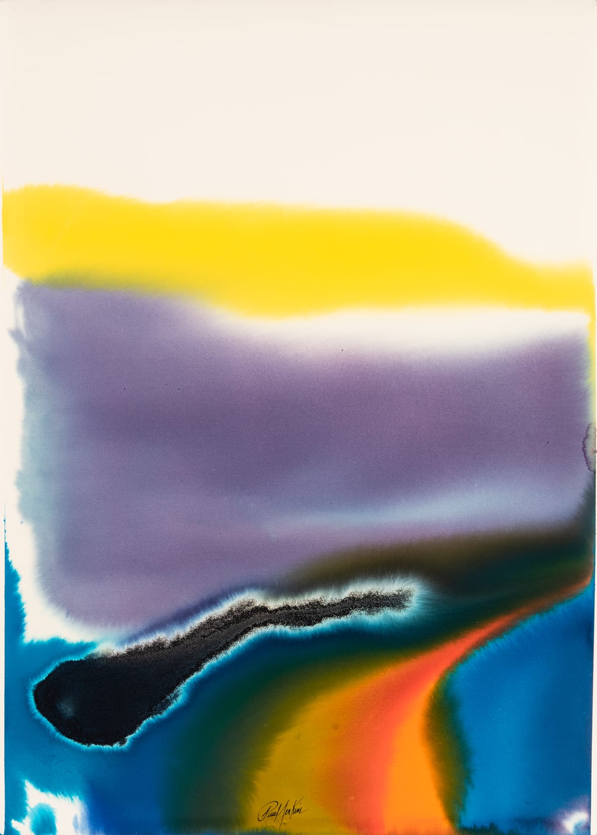 Paul Jenkins, Phenomena Shadow of Big Blue, 1979