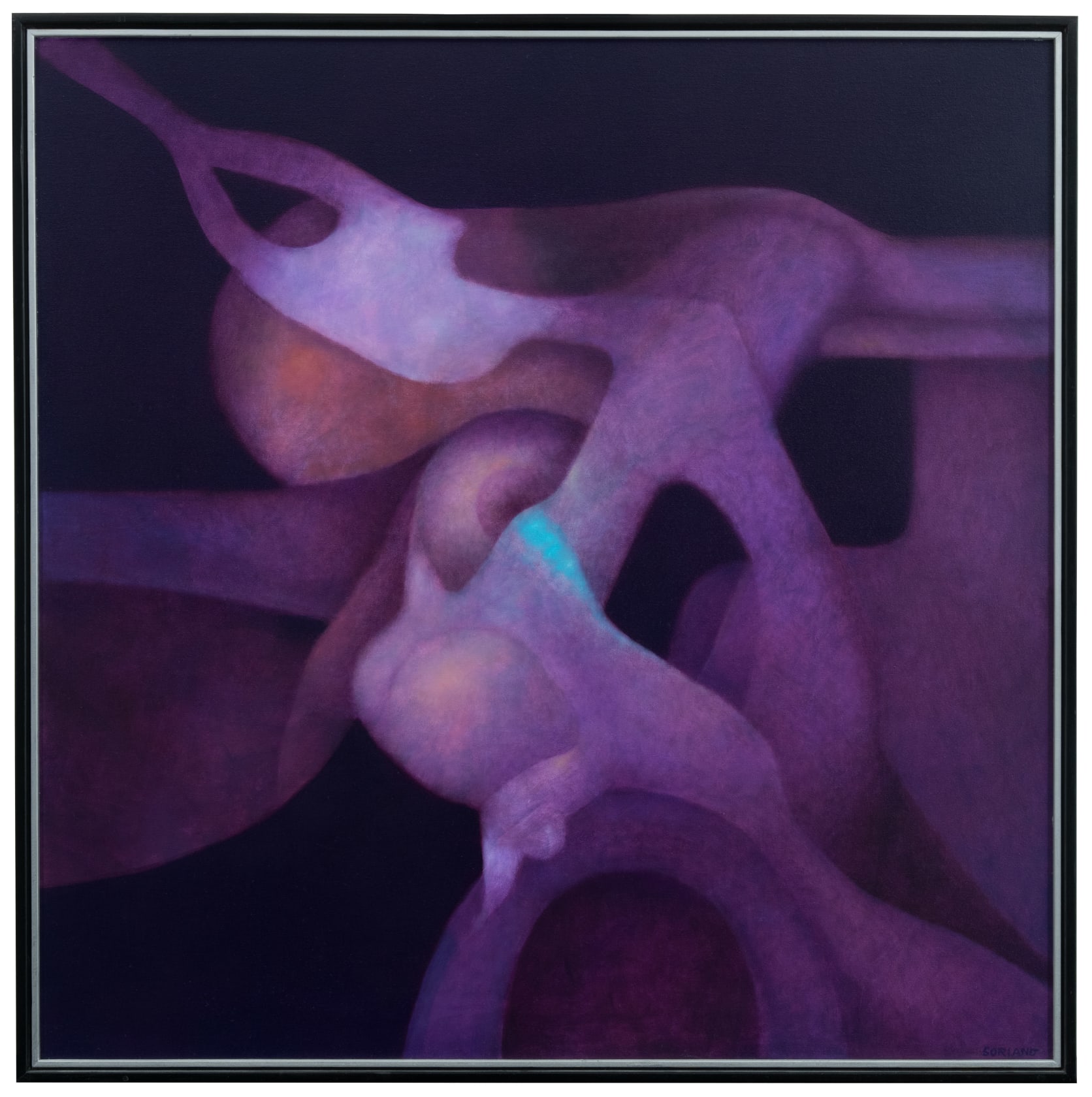 Rafael Soriano Dimensión nocturna (Nocturnal Dimension), 1994 Oil on canvas, 40 x 40 in. (101.6 x 101.6 cm)