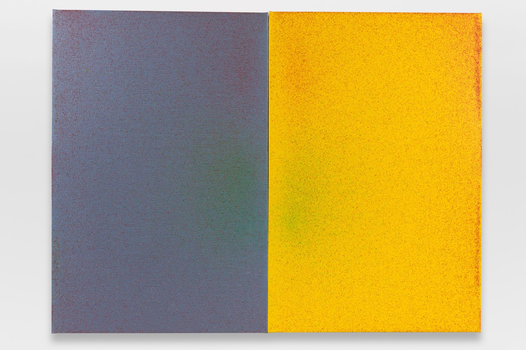 John Knuth Superior, 2022 Flyspeck/Acrylic on canvas, 36 x 48 in. (91.4 x 121.9 cm) (diptych)
