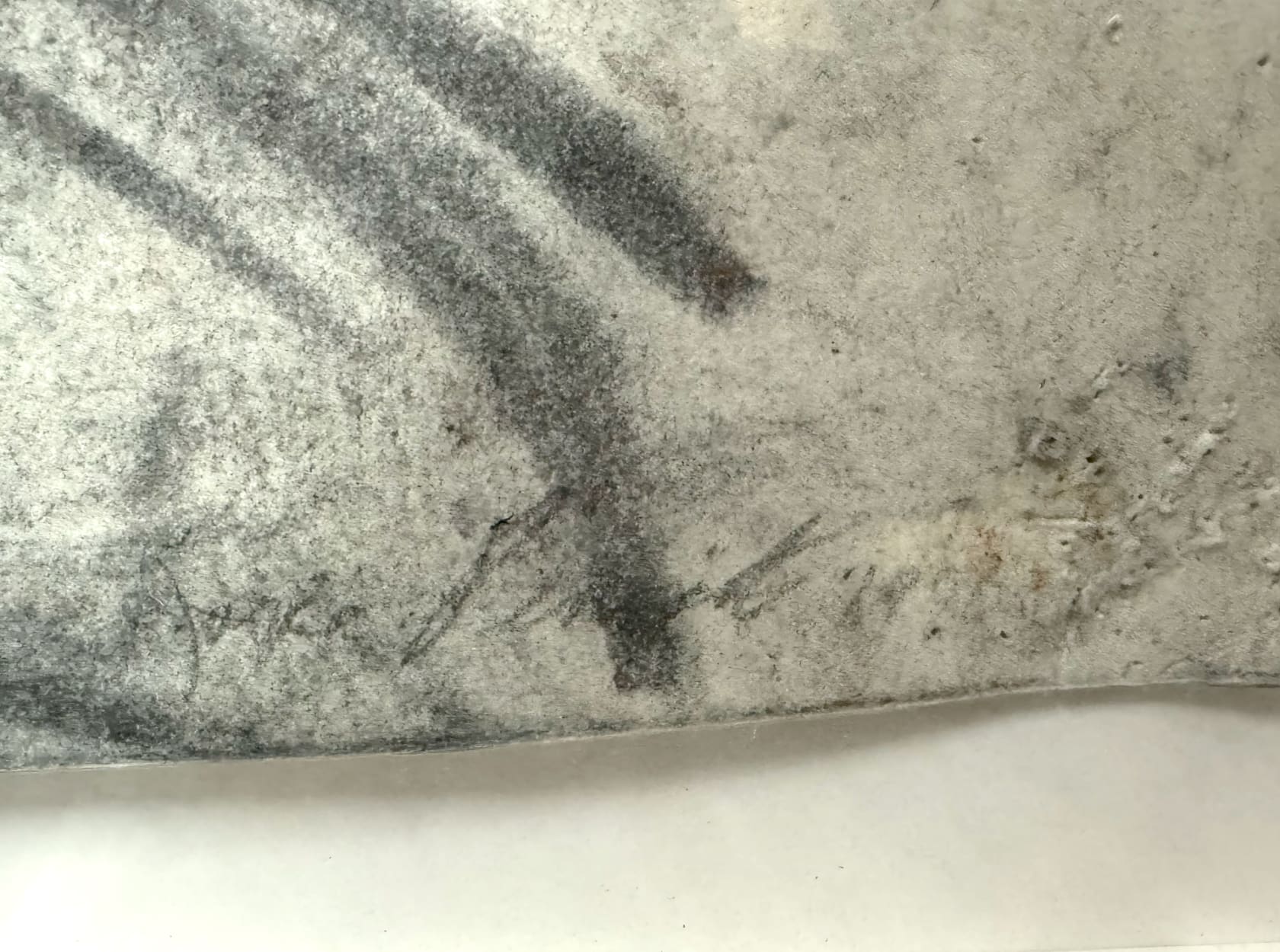 Joyce Pensato Mickey Fried Up, 1990 Charcoal on paper, 30 x 22 in. (76.2 x 55.9 cm)