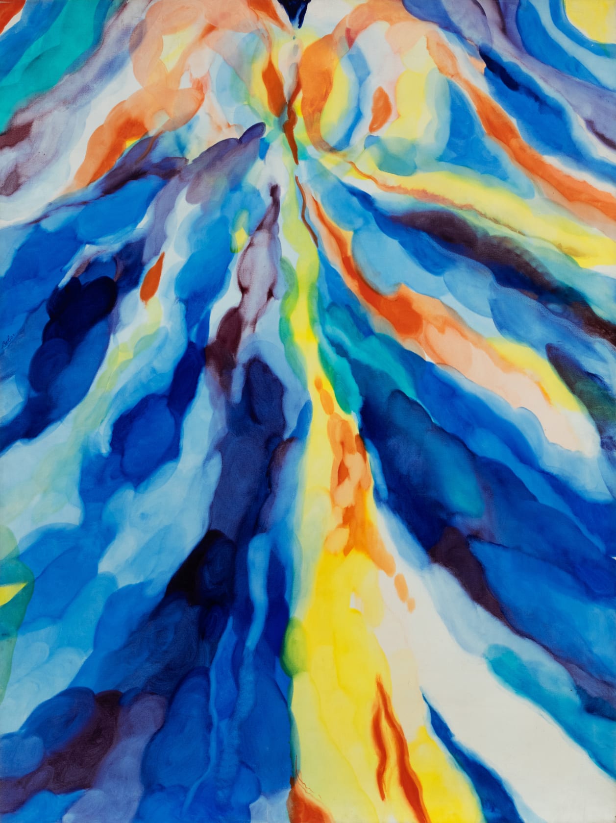 Alice Baber Five Mile Robe, 1972 Oil on canvas, 78 x 57 1/2 in. (198.1 x 146.1 cm)