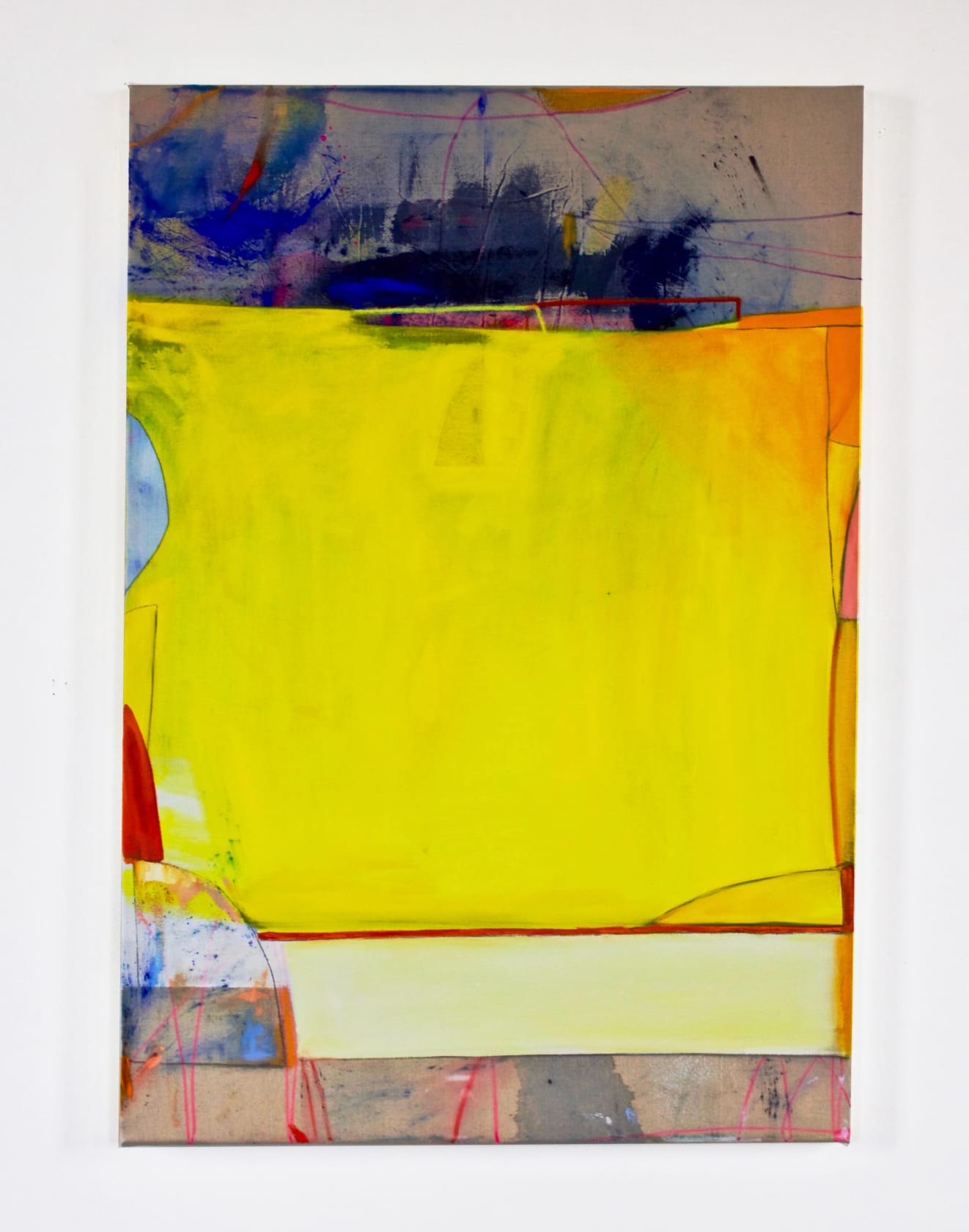 Dana James Roadtripping, 2019 Oil and pigment on canvas, 46 x 32 inches (116.8 x 81.3 cm)