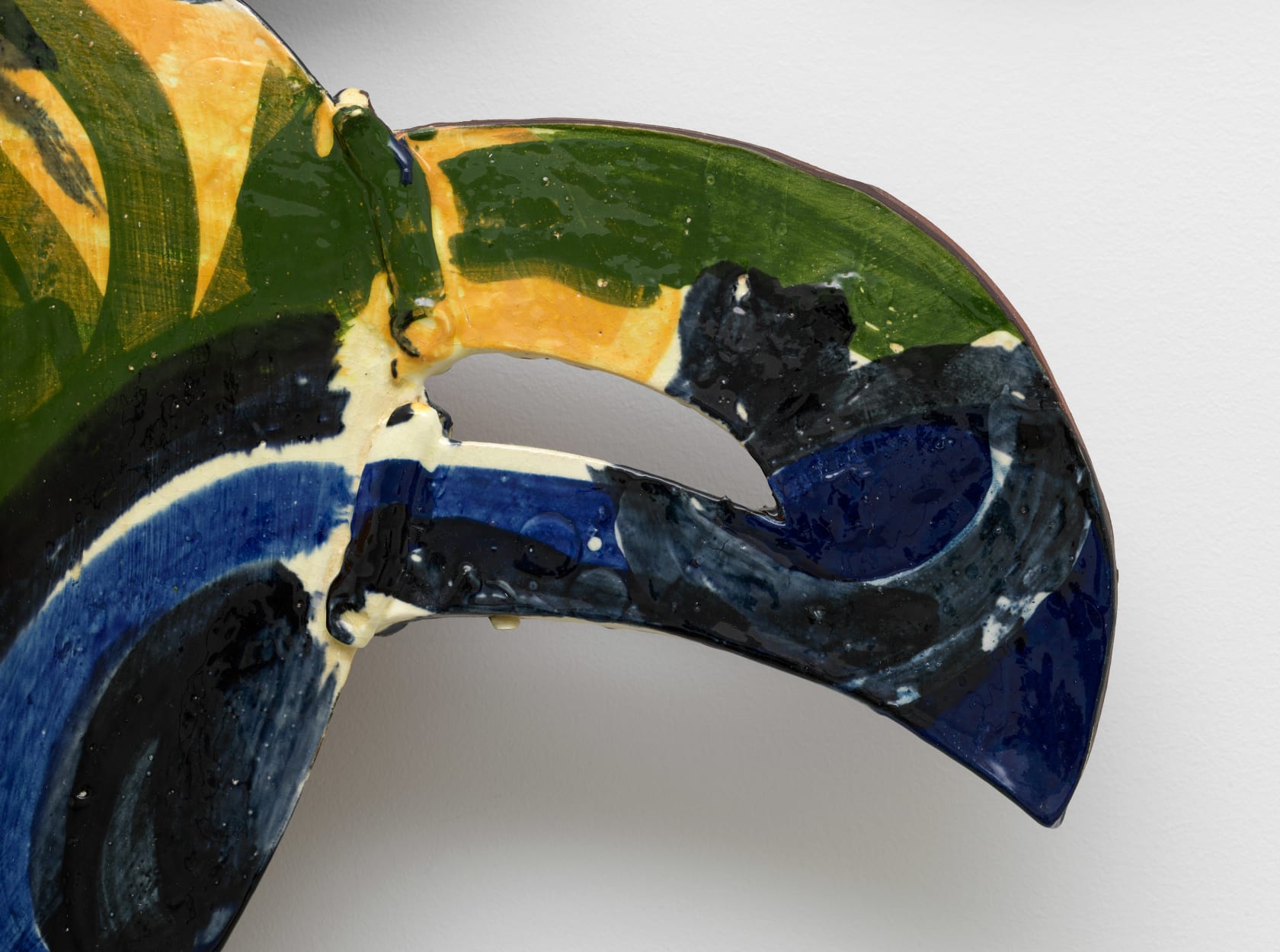 Betty Woodman Balustrade Relief Vase #30, 1991 Glazed earthenware, epoxy resin, lacquer, and paint, 55 x 38 x 8 1/2...