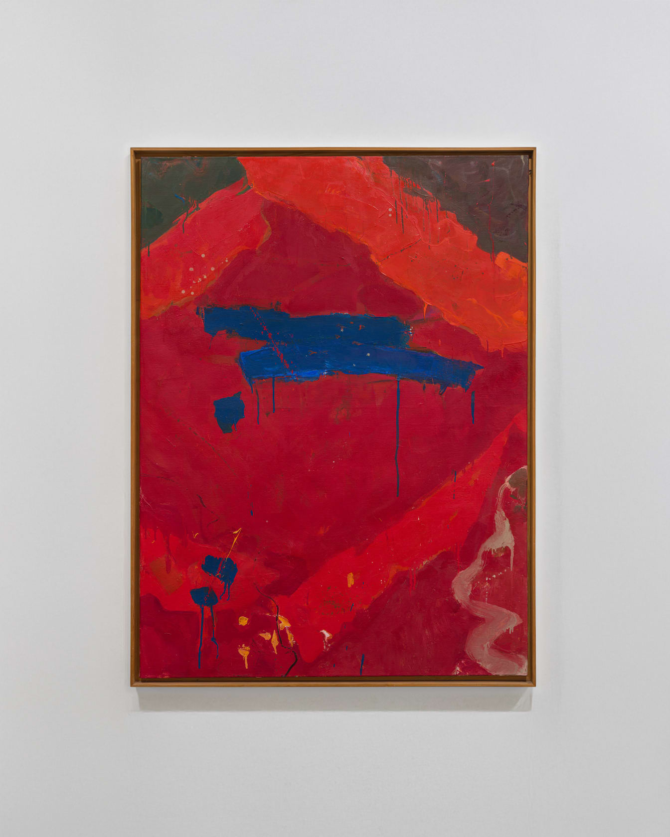 Teruko Yokoi Red Diamond with Blue, 1960–61 Oil on canvas, 51 5/8 x 38 in. (131 x 96.5 cm)