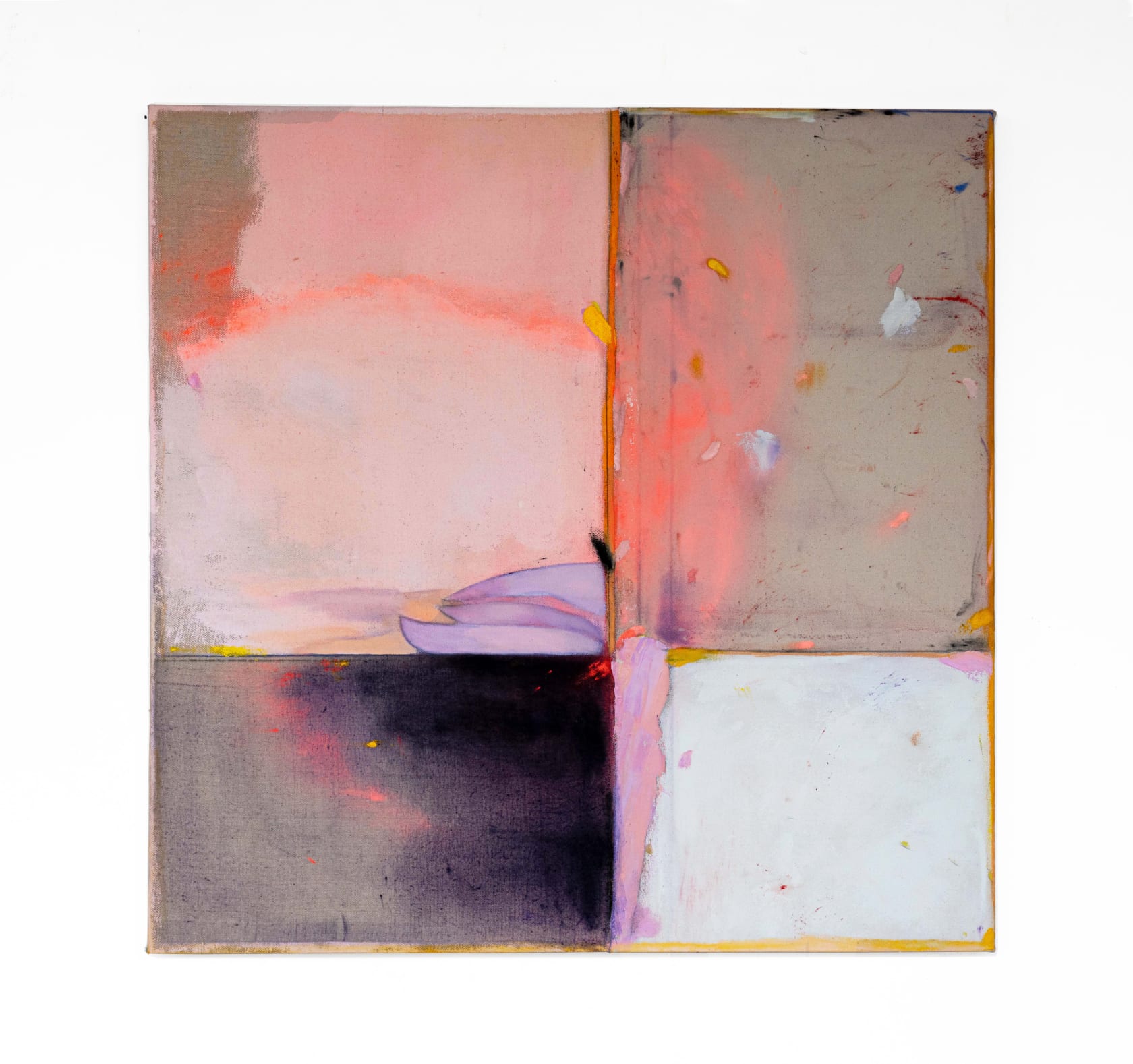 Dana James Georgia's Ghost, 2022 Oil, acrylic, and pigment on canvas, 36 x 36 in (91.4 x 91.4 cm)