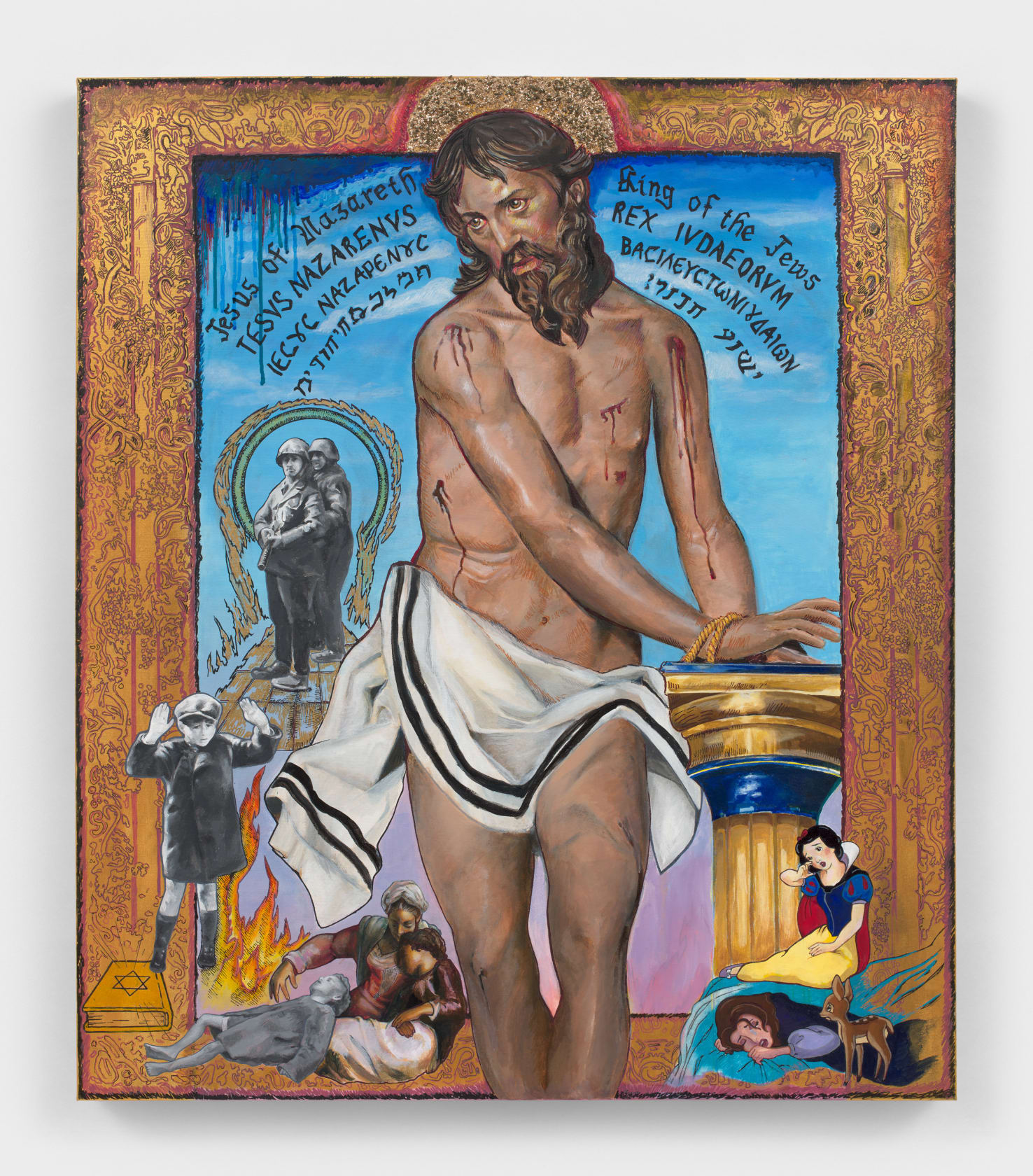 Audrey Flack Rex Judeus, 2023 Acrylic and mixed media on canvas, 42 1/2 x 35 in. (108 x 88.9 cm)