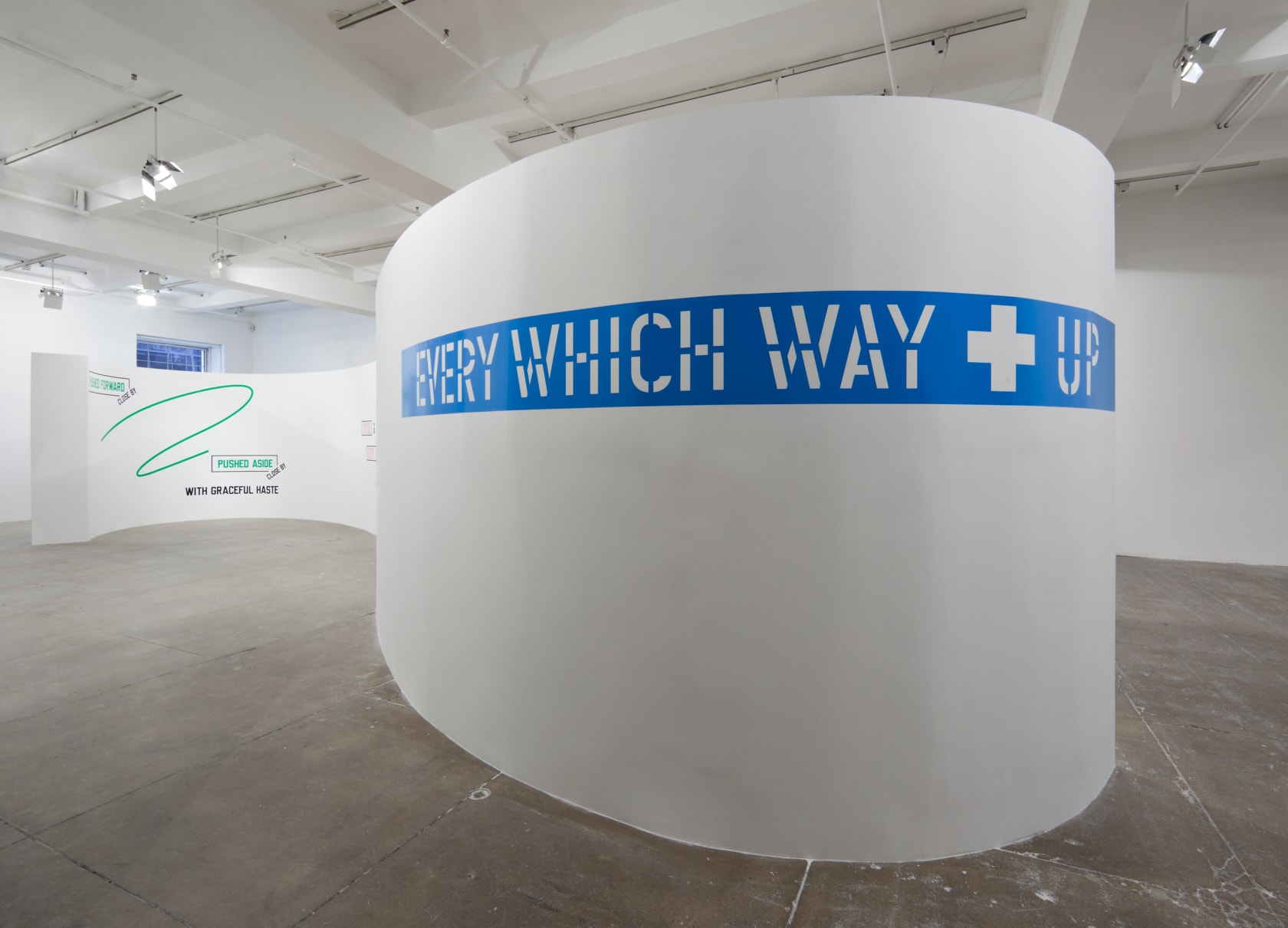 Lawrence Weiner EVERY WHICH WAY + UP, 2010