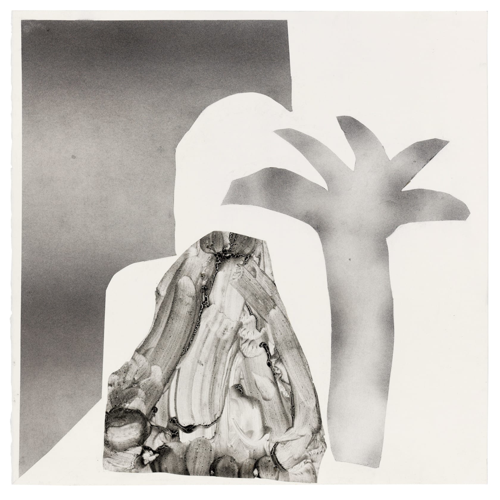 Deborah Anzinger Untitled Transmutation 32, 2025 Salvaged charcoal on paper 25 1/8 x 25 in. (63.9 x 63.5 cm)