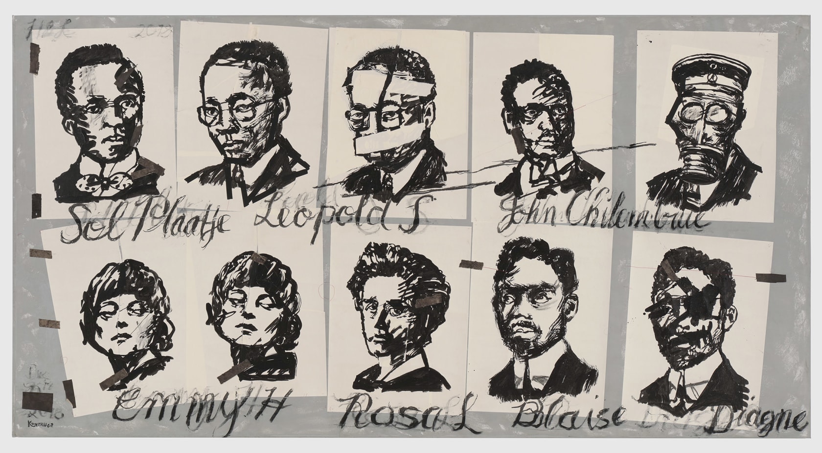 William Kentridge, Drawing for 'The Head & the Load' (Leader), 2018