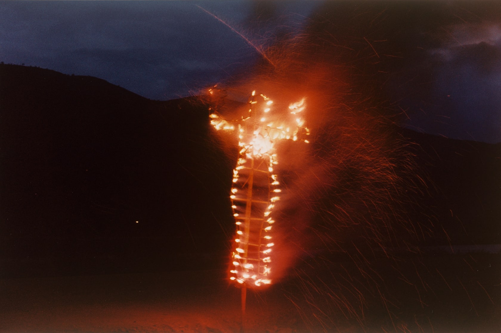 Ana Mendieta, Anima, Silueta de Cohetes (Firework Piece) , 1976