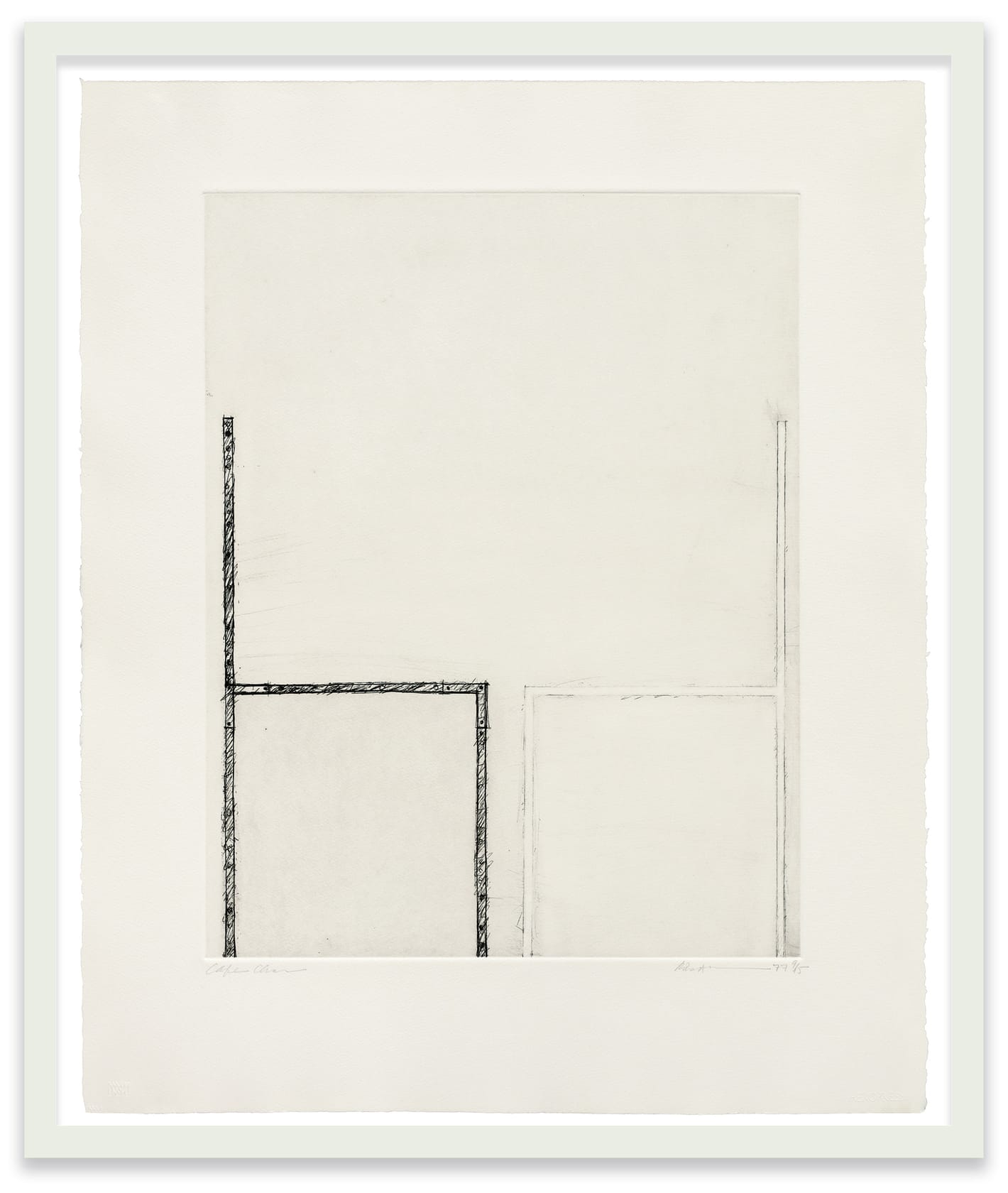 Robert Wilson Cafe Chair, 1977