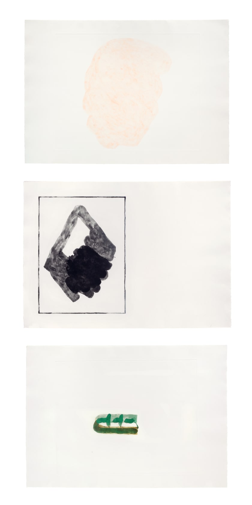 Richard Tuttle, Suite (Gigue); (Gavotte); (Sarabande), 1983