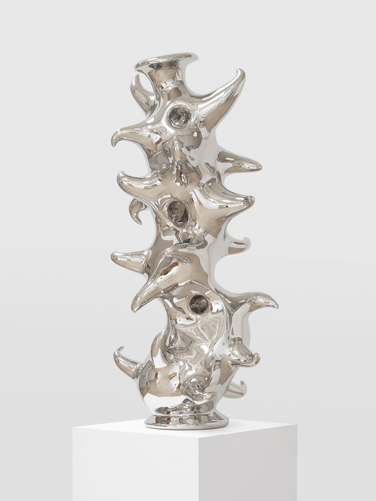 Tony Cragg Vessel, 2023 Stainless steel 45 1/4 x 20 1/2 x 20 1/2 in. (115 x 52 x 52...