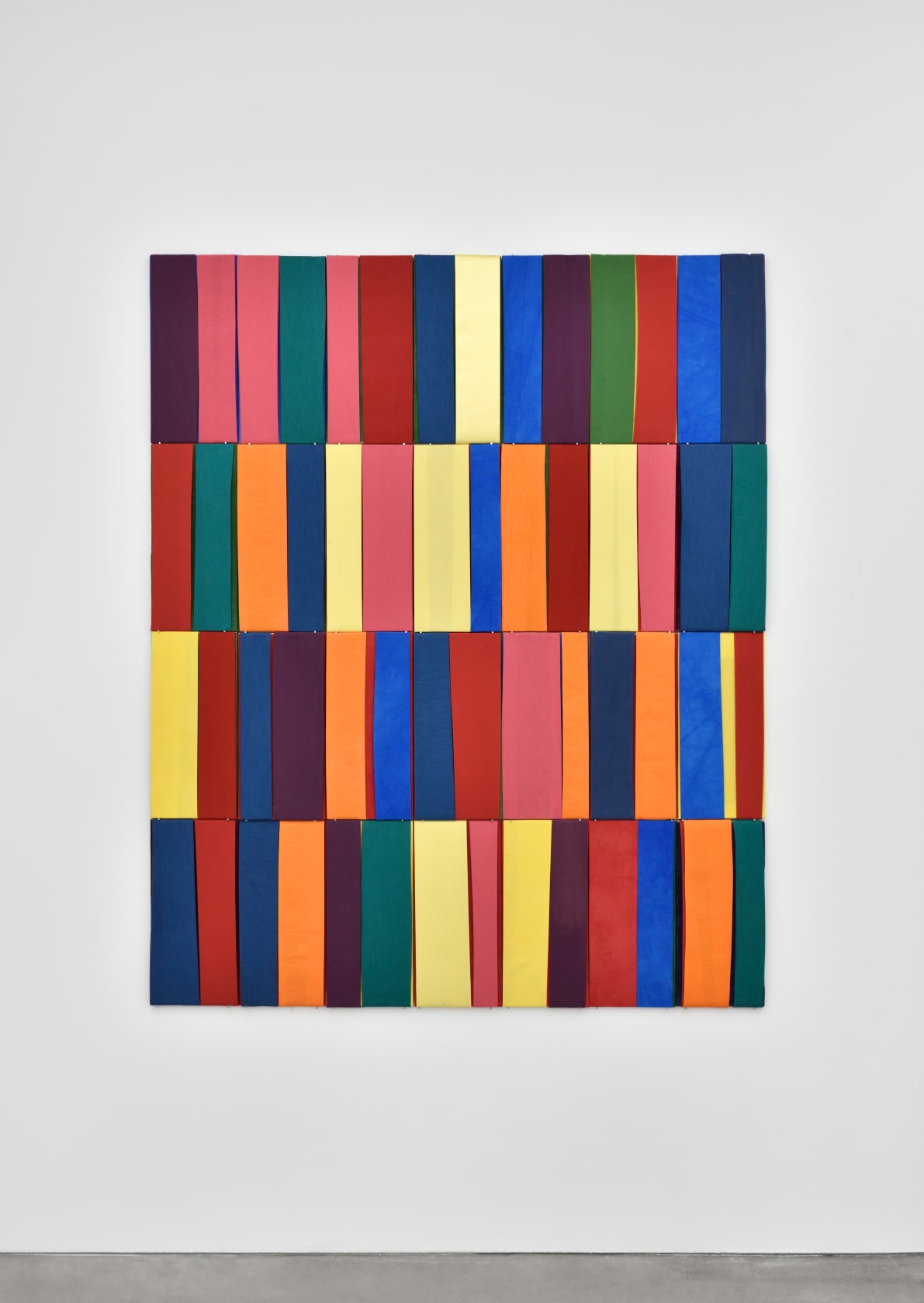 Peter Fillingham The Backdrop, 2025 Wood panels, fabric 52 1/8 x 64 x 3/4 in. (132.5 x 162.7 x 2...