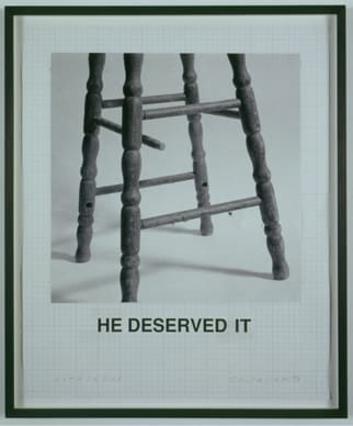 John Baldessari Goya Series: He Deserved It, 1997