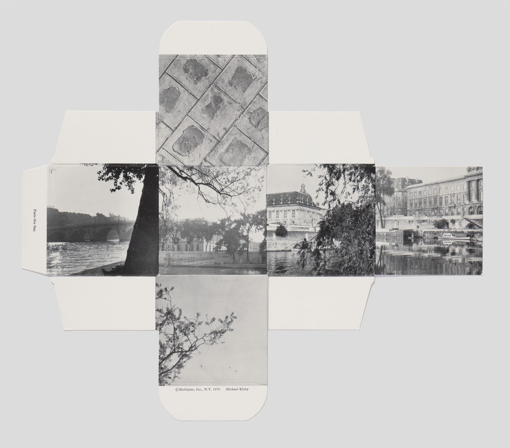 Michael Kirby Pont Neuf: The Localization of a Tetrahedron in Space, 1970 Offset lithograph on paper, 5 sheets, folded, in...