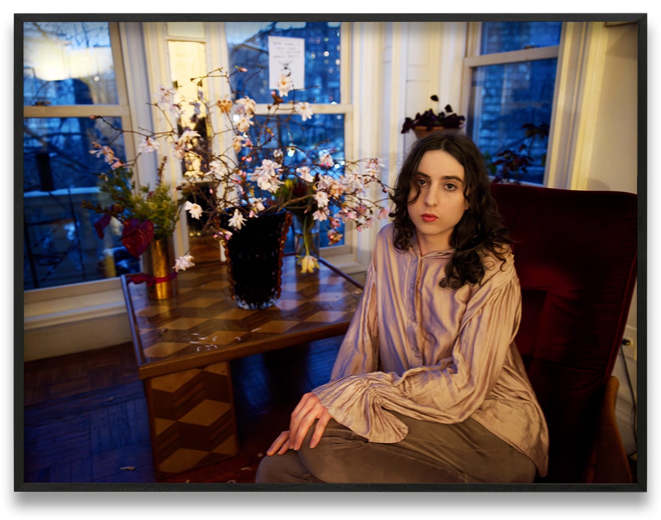Nan Goldin Portrait of a lady, Brooklyn, NY, 2020 Dye sublimation print on aluminum 30 x 40 in. (76.2 x...