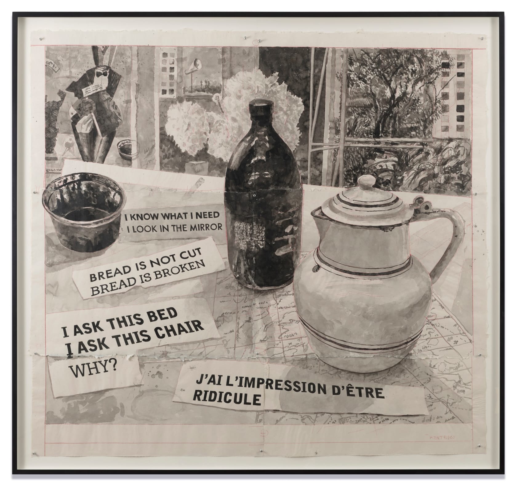 William Kentridge, J'ai l'impression d'être ridicule, 2023