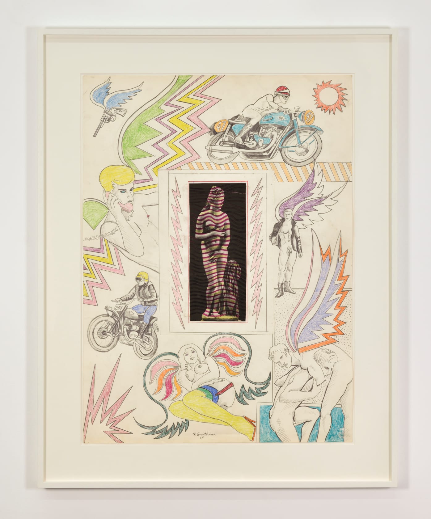 Robert Smithson Untitled, 1964 Pencil and crayon with collage on paper Paper: 30 x 22 in. (76.2 x 55.9 cm)...