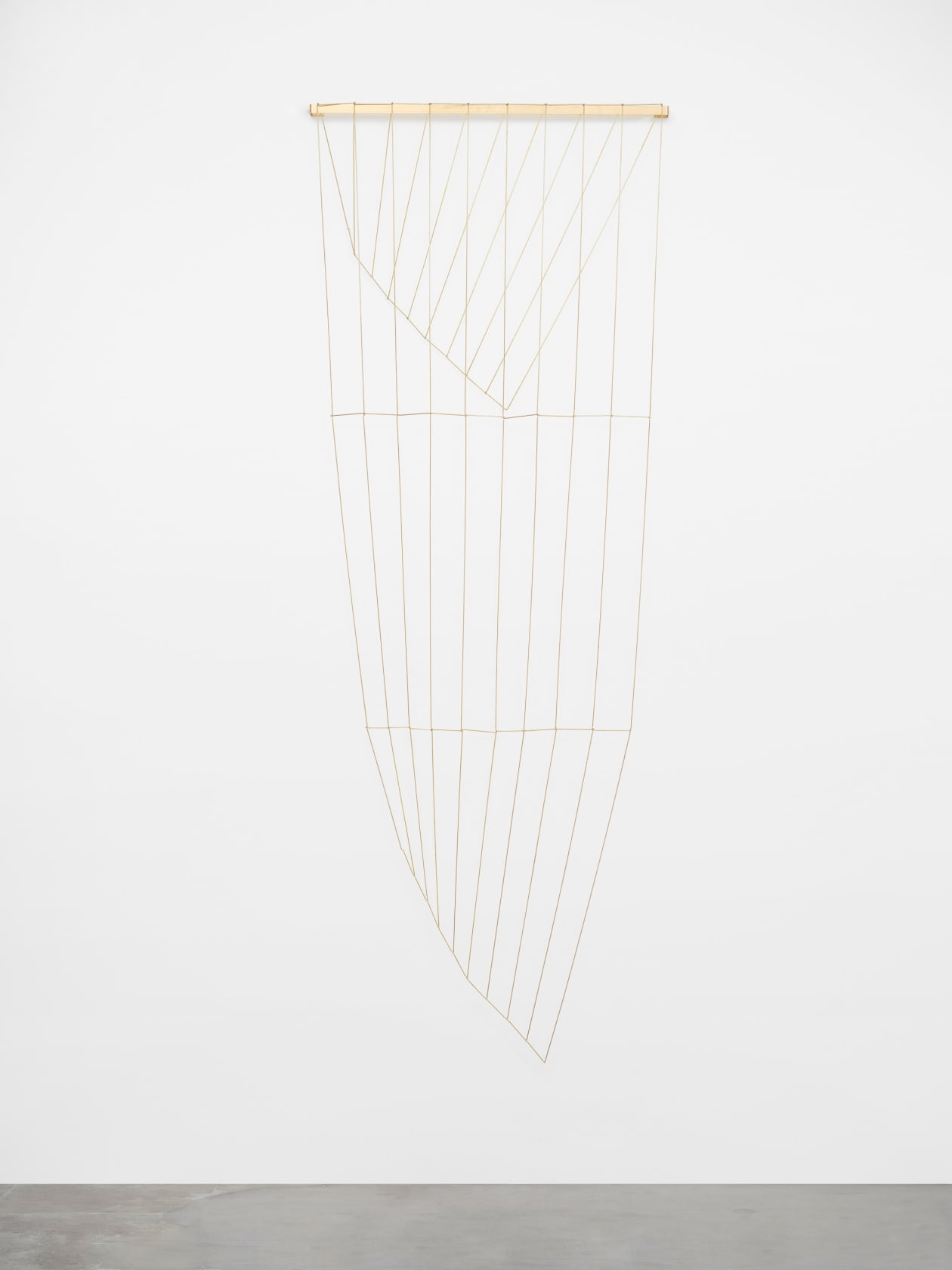 Leonor Antunes discrepancies with W.W. #3, 2025 Brass Dimensions variable