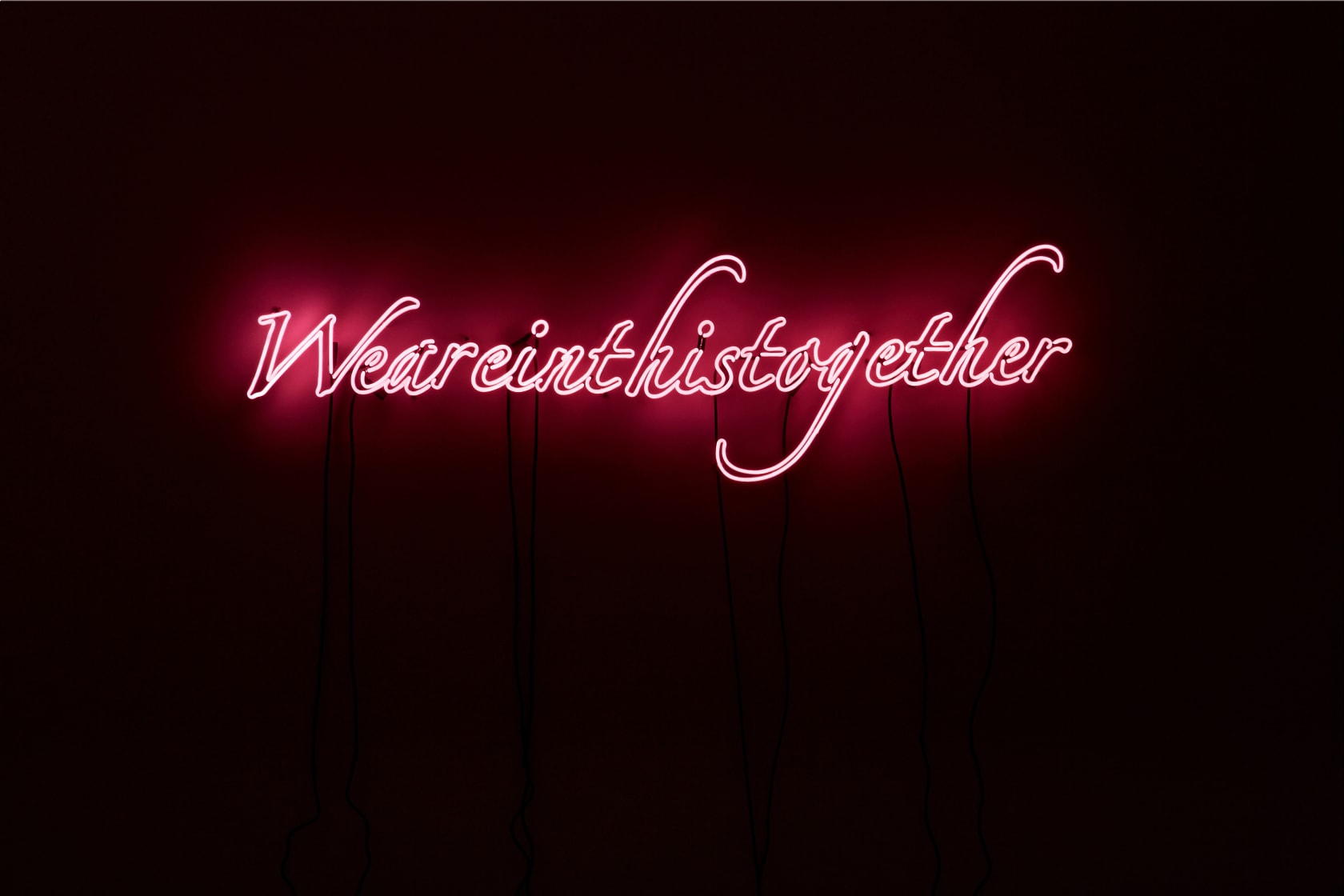 Tavares Strachan, We Are in This Together (Pink), 2019
