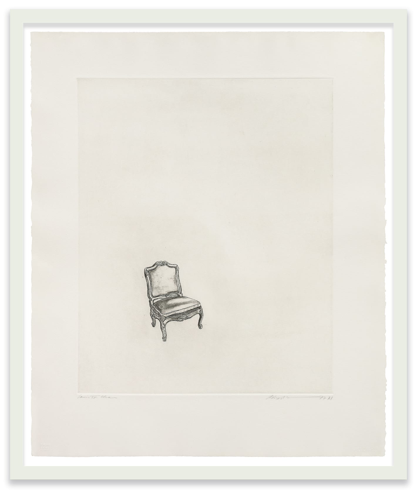 Robert Wilson, Louis XV Chair, 1977