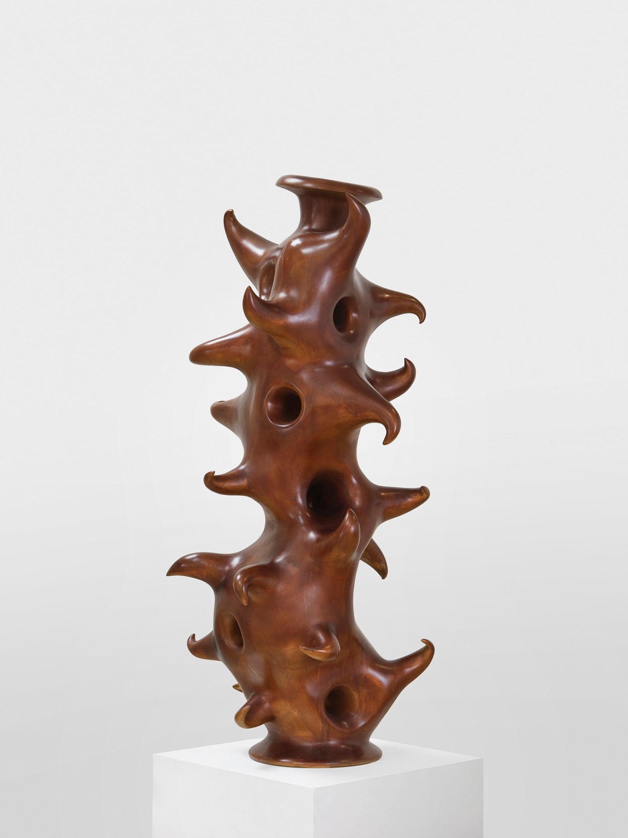 Tony Cragg Vessel, 2023 Bronze 66 7/8 x 29 1/8 x 29 1/8 in. (170 x 74 x 74 cm)