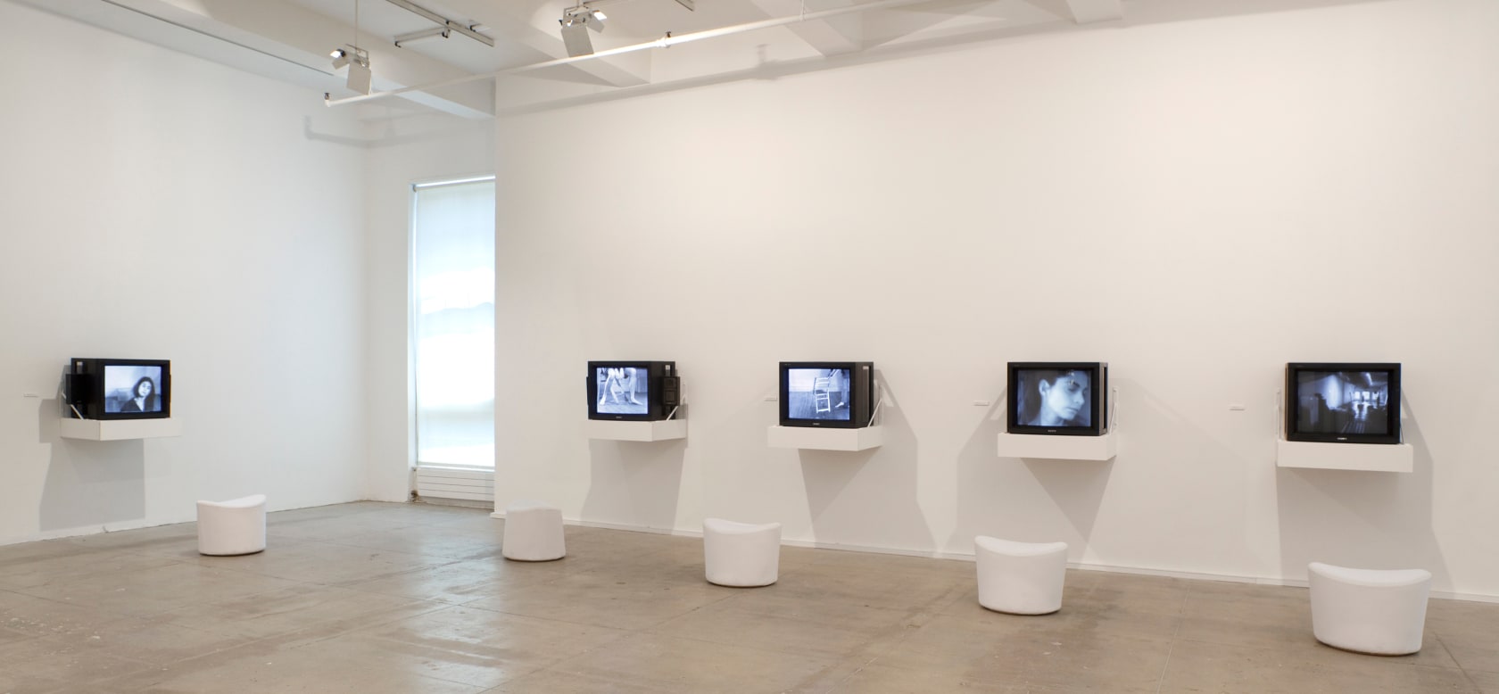 Dara Birnbaum Six Movements: Video Works from 1975, (Chaired Anxieties: Abandoned; Chaired Anxieties: Slewed; Chaired Anxieties Addendum: Autism; Mirroring; Control...