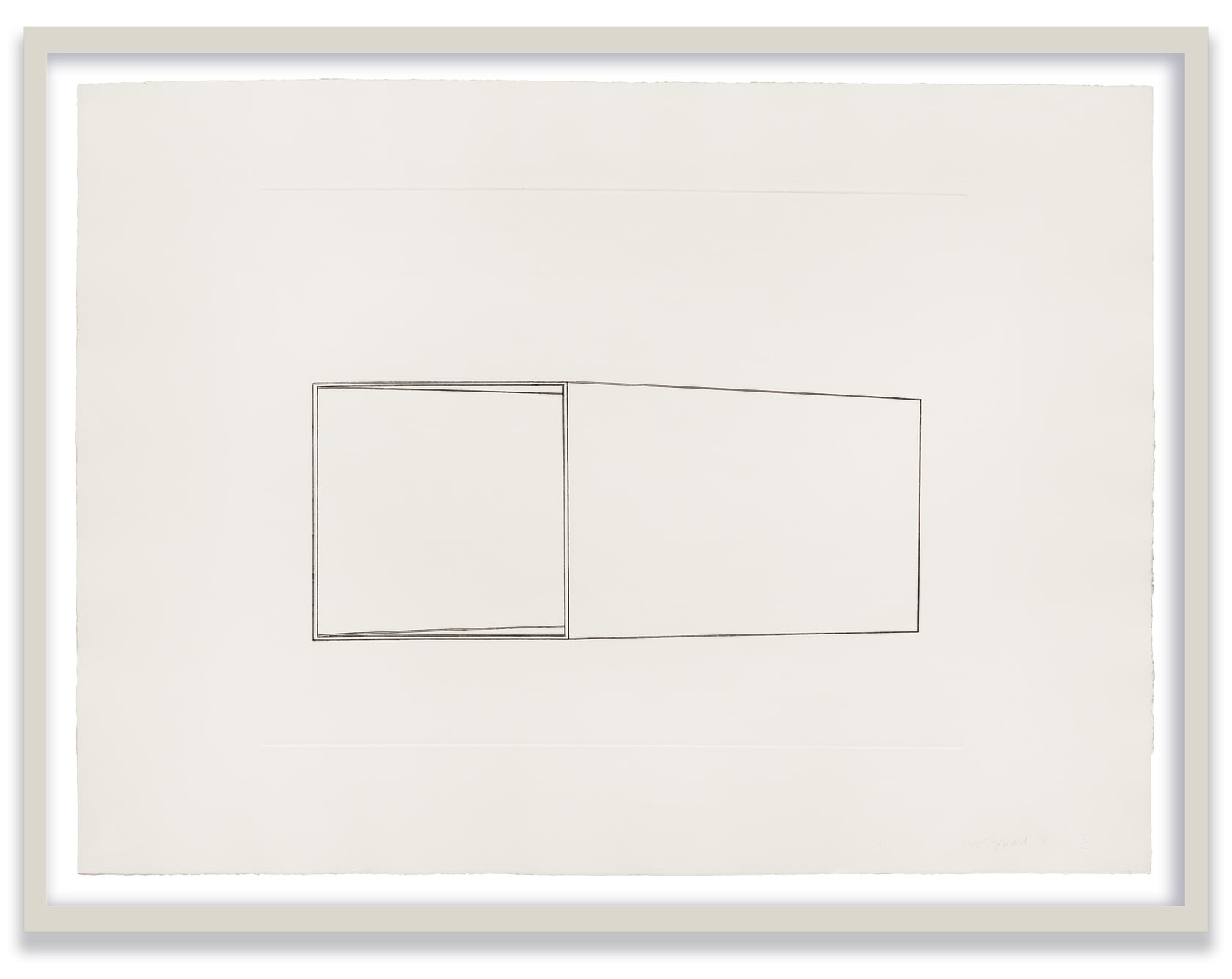 Donald Judd Untitled, 1974 Etching on German Etching paper 30 1/2 x 41 1/4 in. (77.5 x 104.8 cm) Edition...