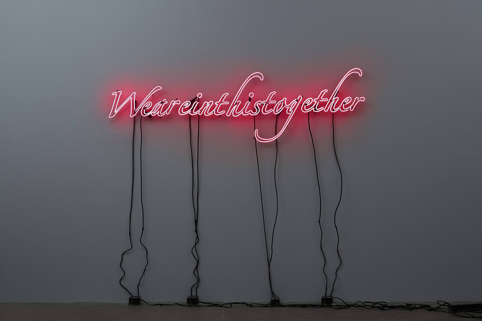 Tavares Strachan, We Are in This Together (Pink), 2019