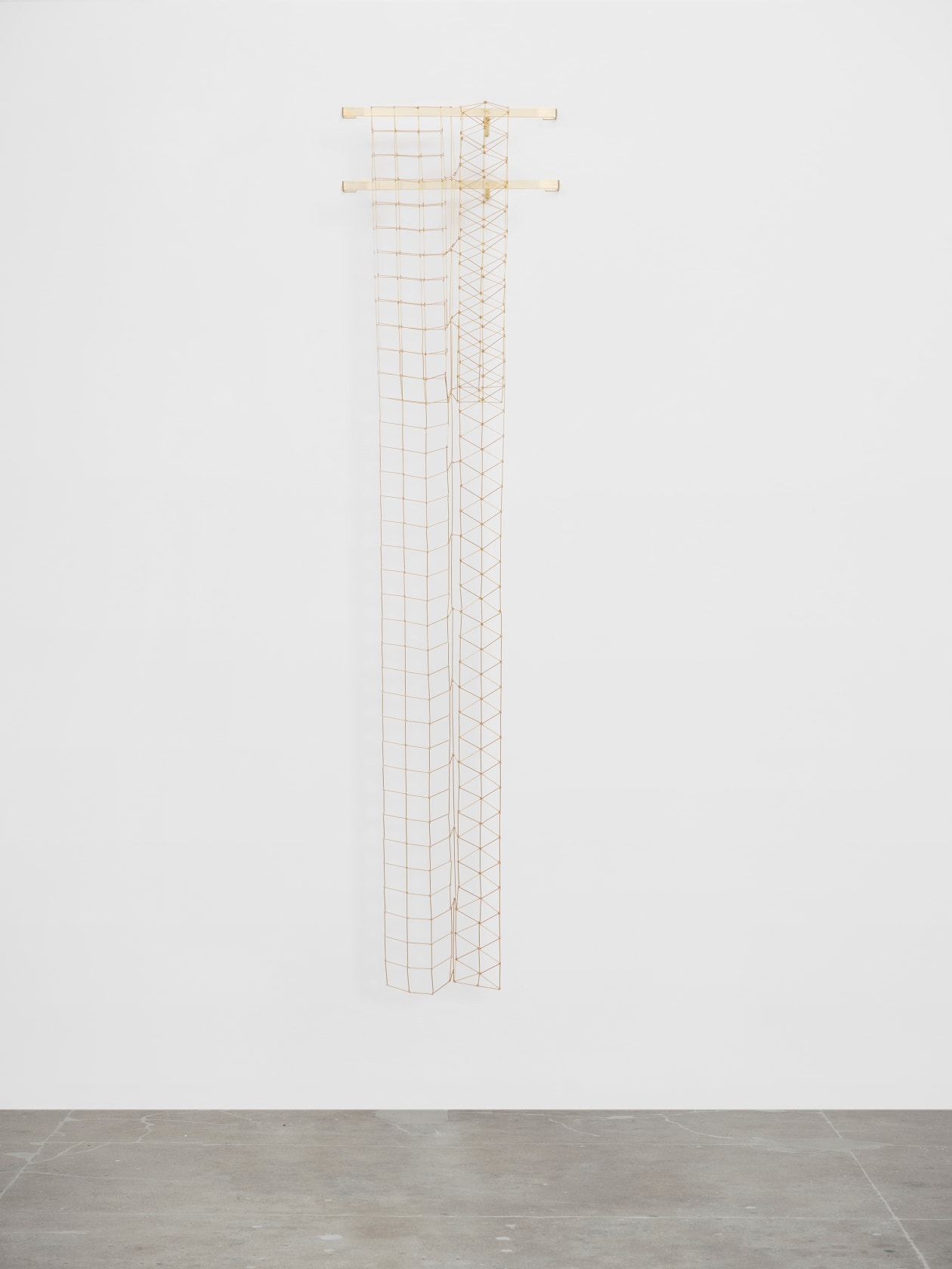 Leonor Antunes discrepancies with W.W. #9, 2025 Brass Dimensions variable