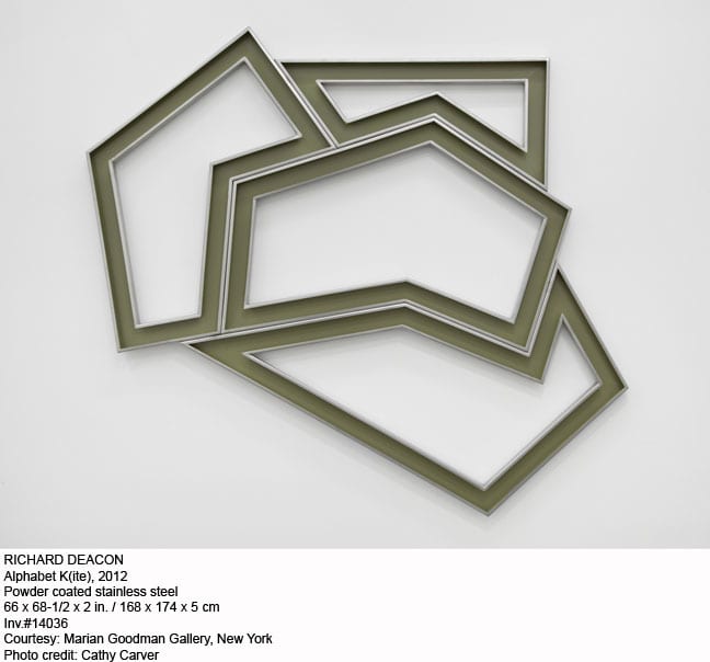 Richard Deacon, Alphabet K(ite), 2012