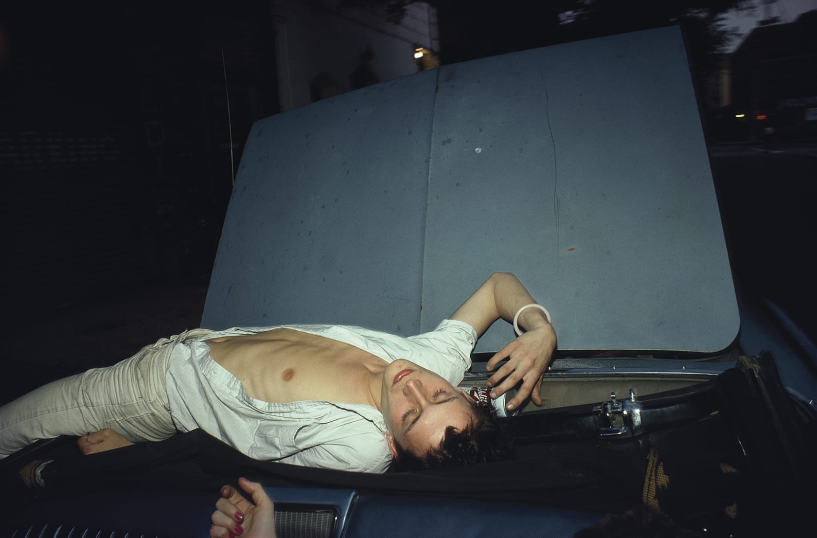 Nan Goldin, French Chris on the Convertible, NYC, 1979
