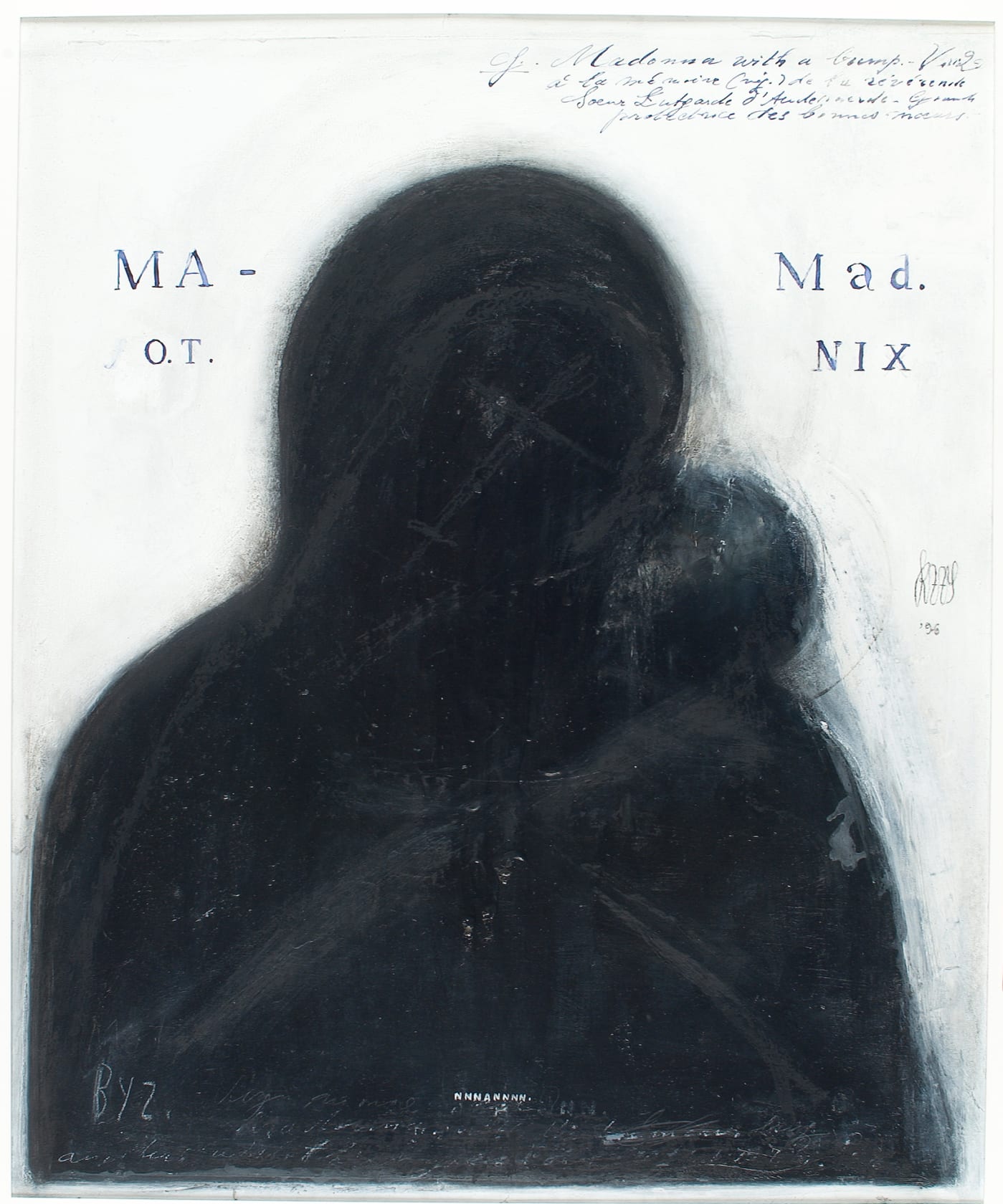 Thierry De Cordier NNNANNNN. Byz (Black Mad. With a bump), 1996