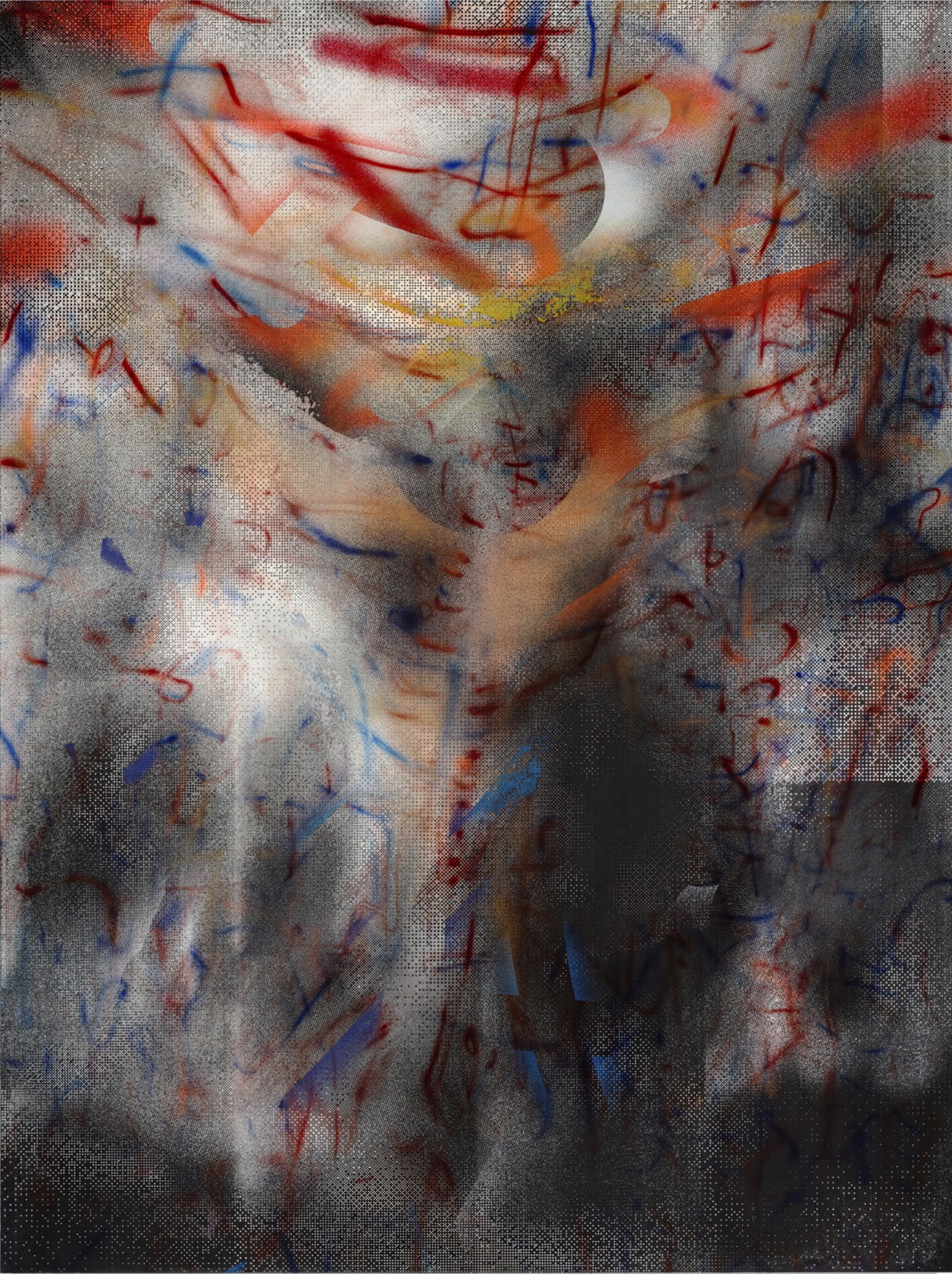 Julie Mehretu about the space of half an hour (R. 8:1) 4, 2019-2020 Ink and acrylic on canvas 96 x...