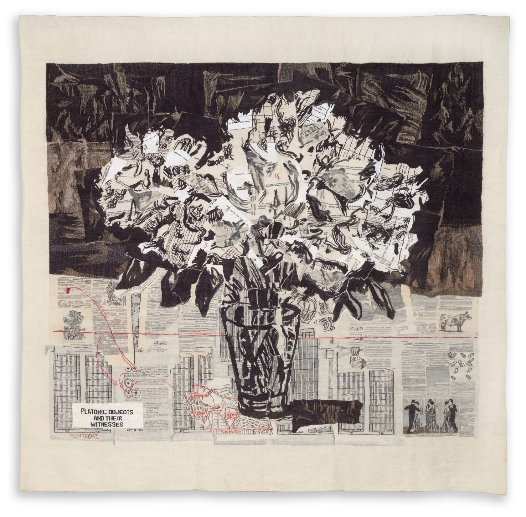 William Kentridge, Peonies, 2012