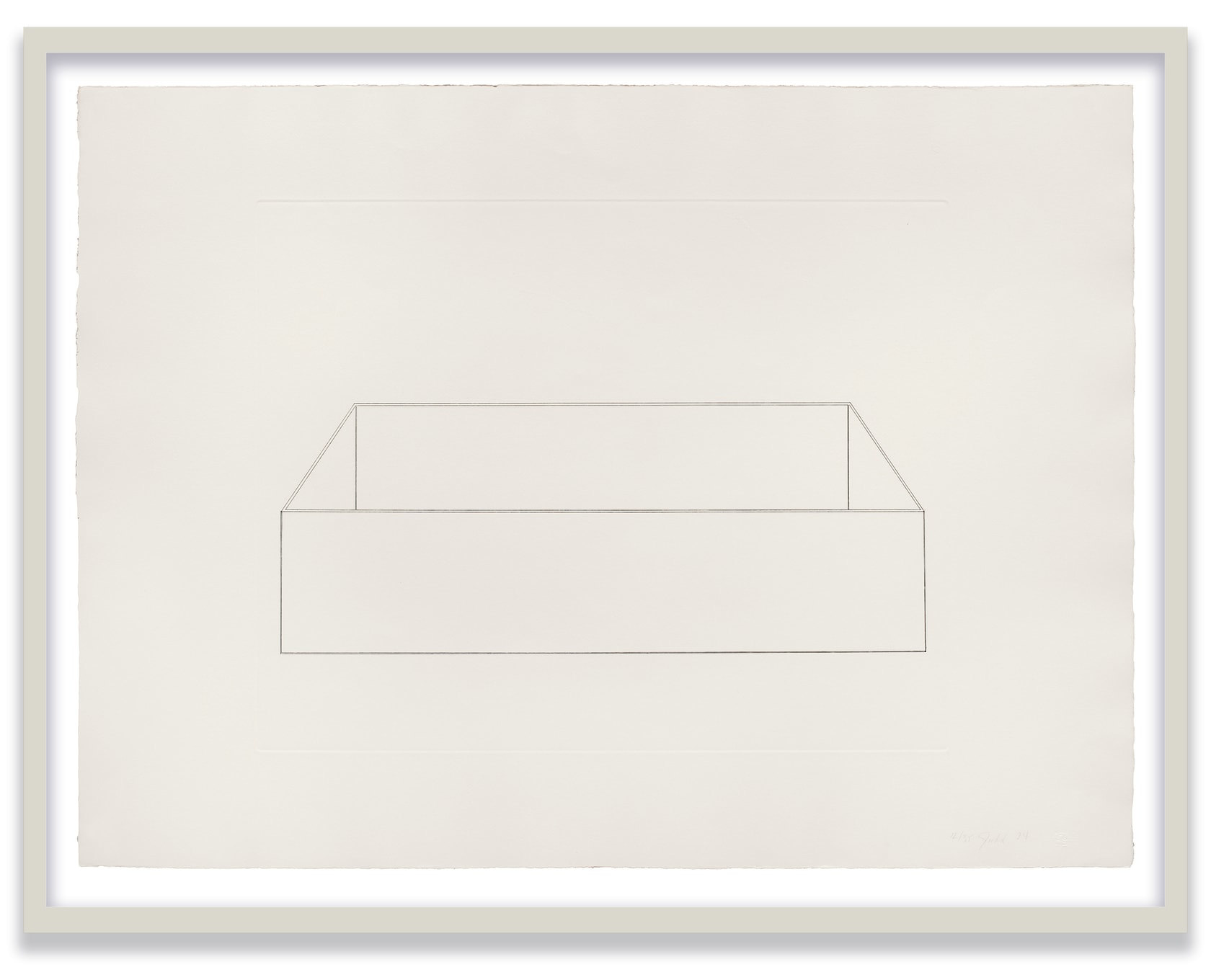 Donald Judd Untitled, 1974 Etching on German Etching paper 30 3/4 x 41 3/4 in. (78.1 x 106 cm) Edition...