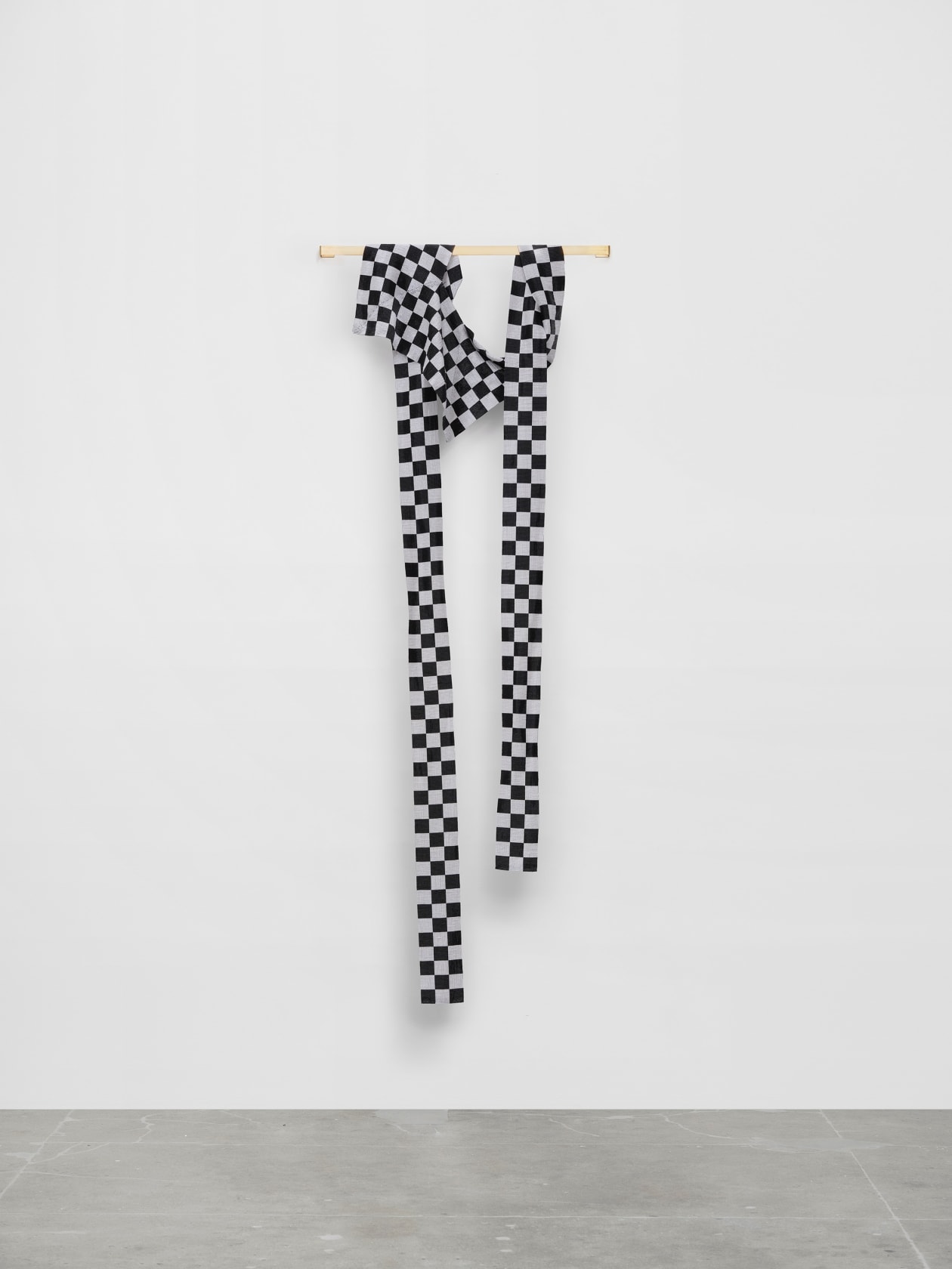 Leonor Antunes discrepancies with W.W. #2, 2025 Glass beads, FireLine thread Dimensions variable Laid flat dims: 116'x28'