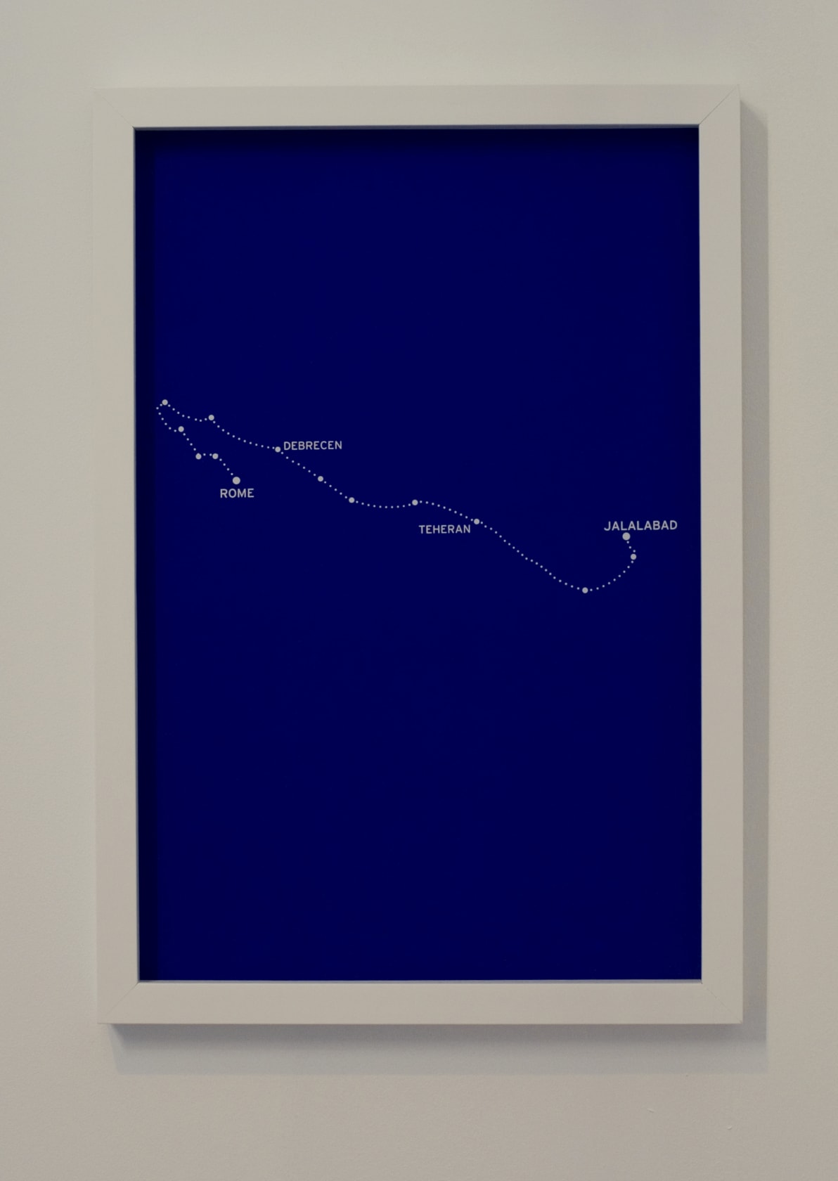 Bouchra Khalili The Constellations, Fig #6 (Jalalabad-Rome),, 2011
