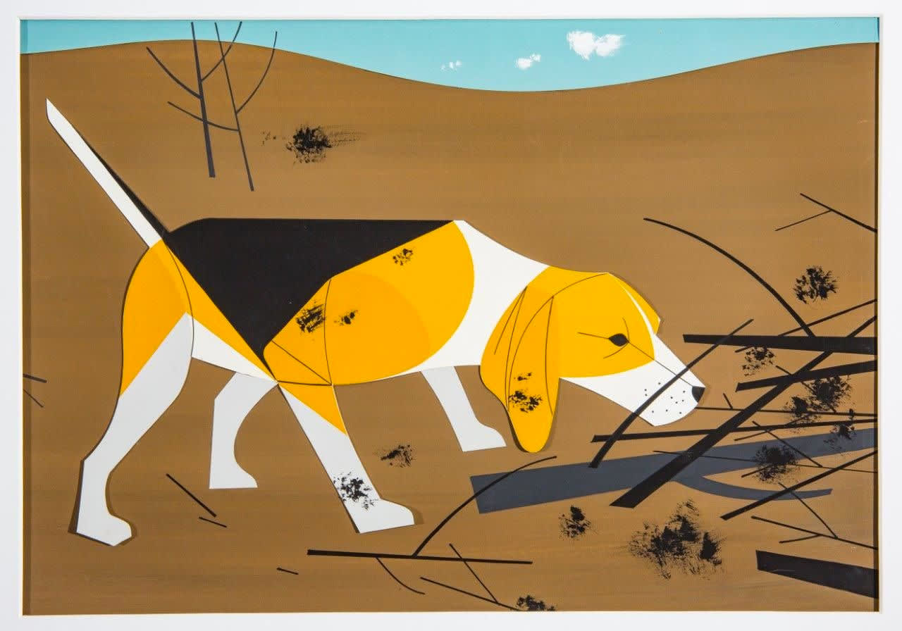 Charley Harper Beagle, 1955