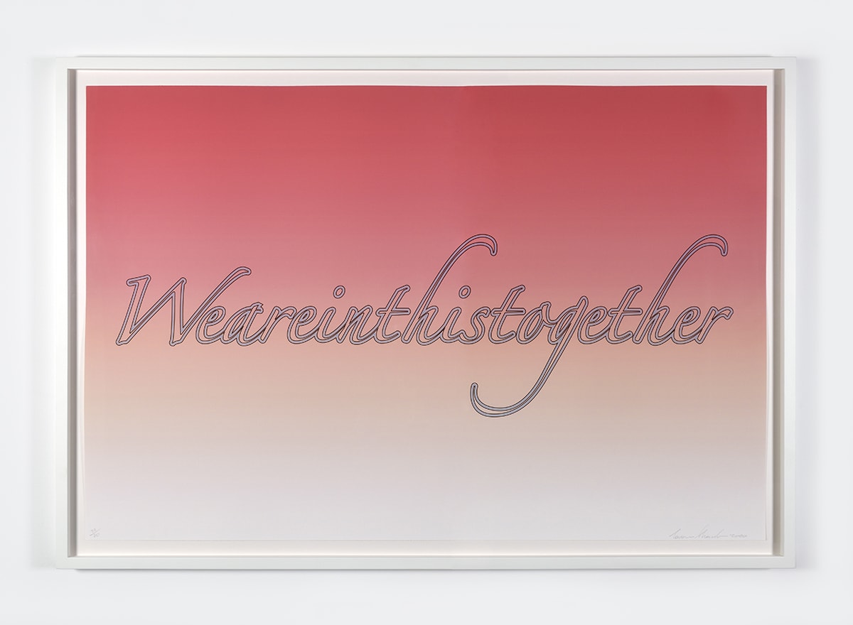Tavares Strachan, We Are In This Together (Silkscreen), 2020